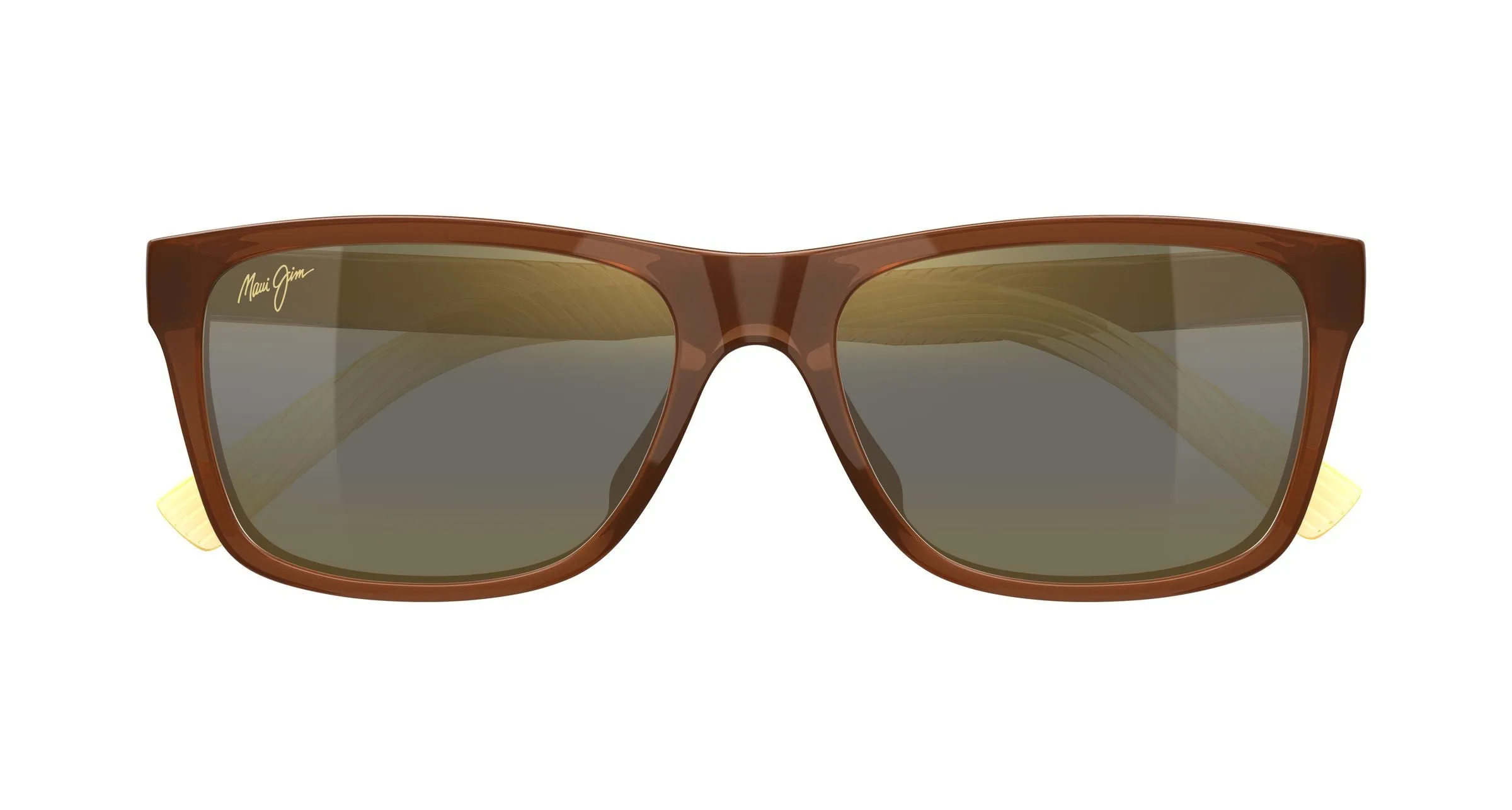 Maui Jim MJ0345S 003 Occhiali da sole Bio-iniettato Marrone Bronzo Squadrata - immagine 2