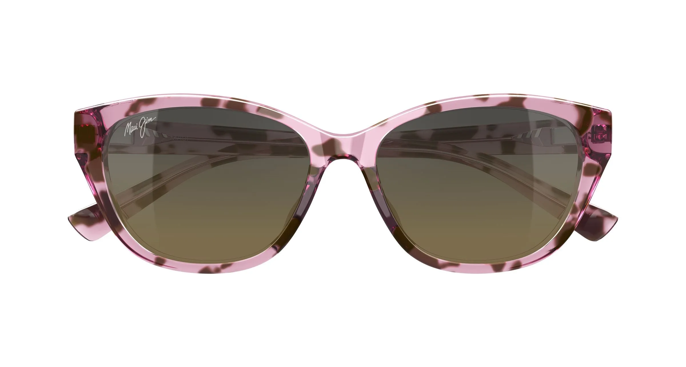 Maui Jim MJ0344S 004 Occhiali da sole Bio-iniettato Havana Bronzo Cat Eye - immagine 2