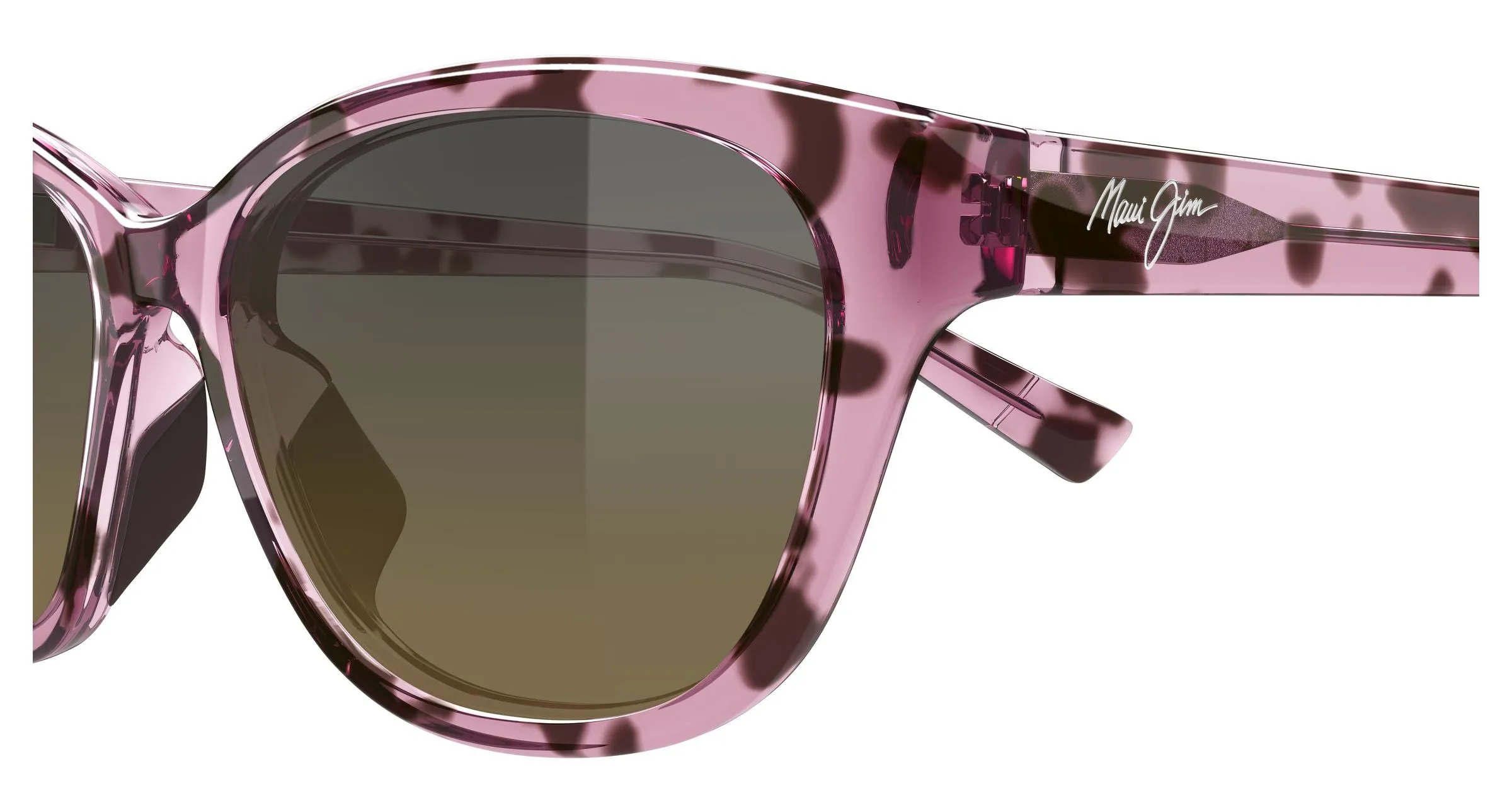 Maui Jim MJ0344S 004 Occhiali da sole Bio-iniettato Havana Bronzo Cat Eye - immagine 3