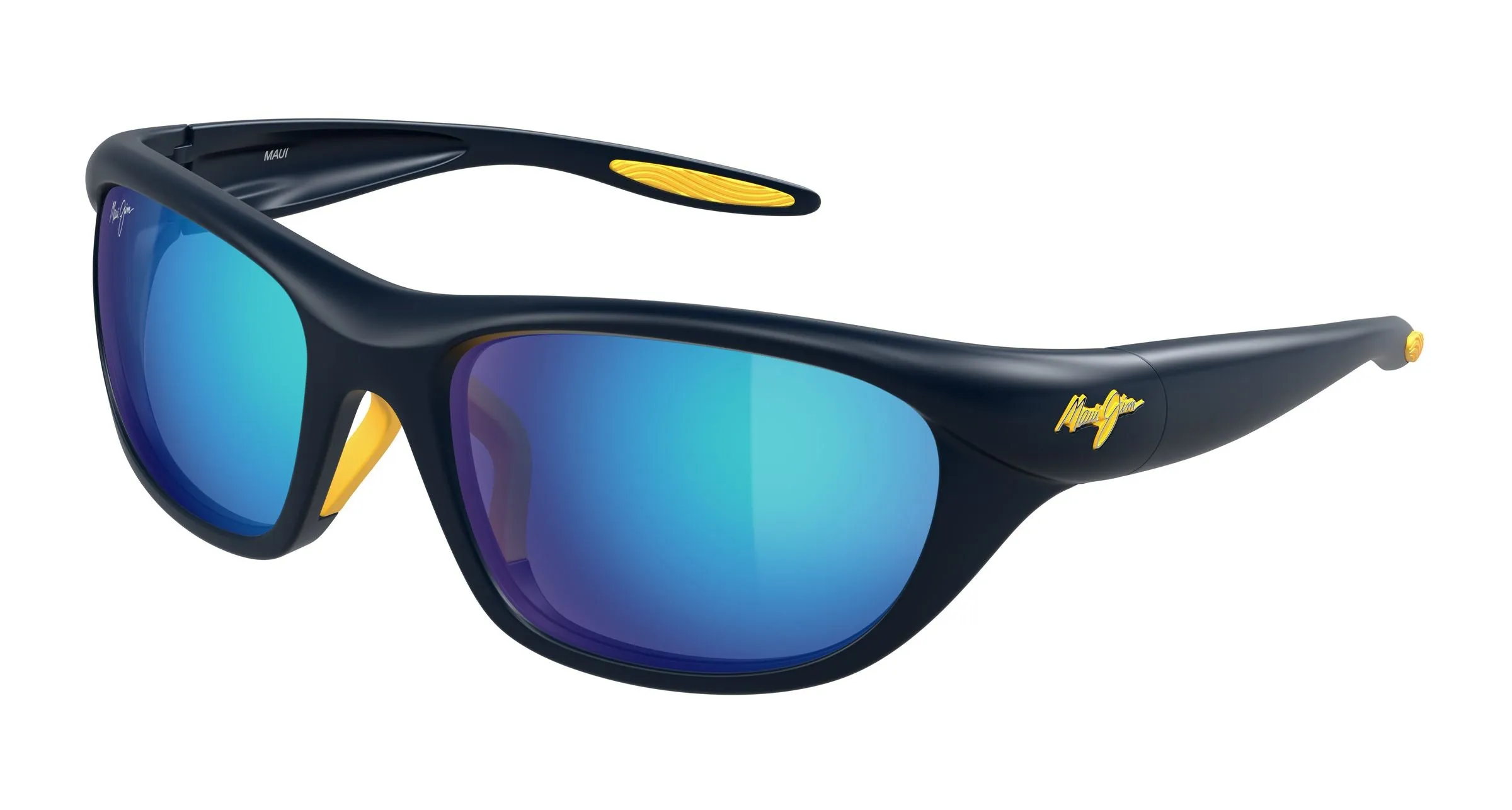 Maui Jim MJ0343SA 003 Occhiali da sole Bio-iniettato Blu Blu Squadrata - immagine 1
