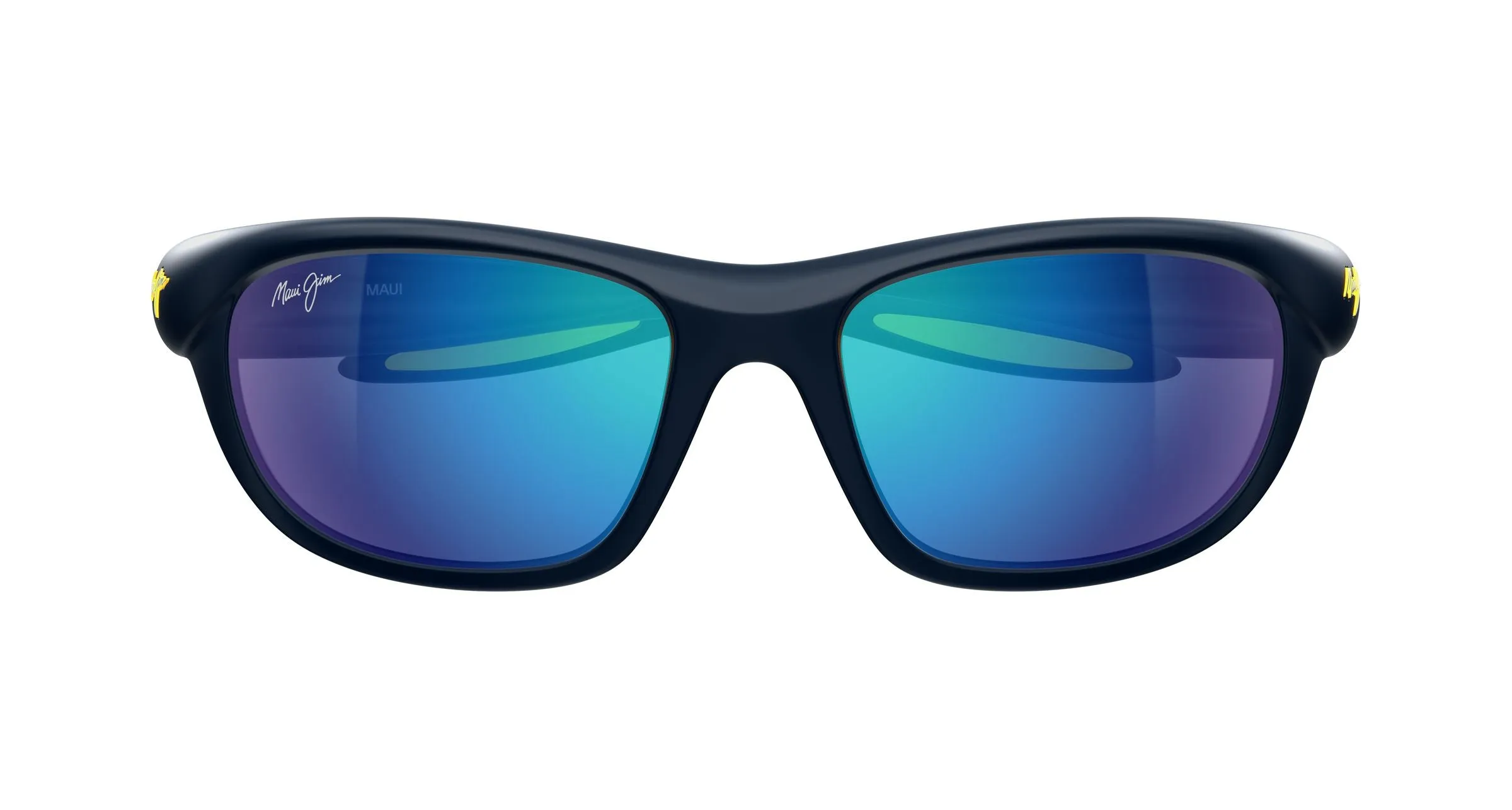 Maui Jim MJ0343SA 003 Occhiali da sole Bio-iniettato Blu Blu Squadrata - immagine 2