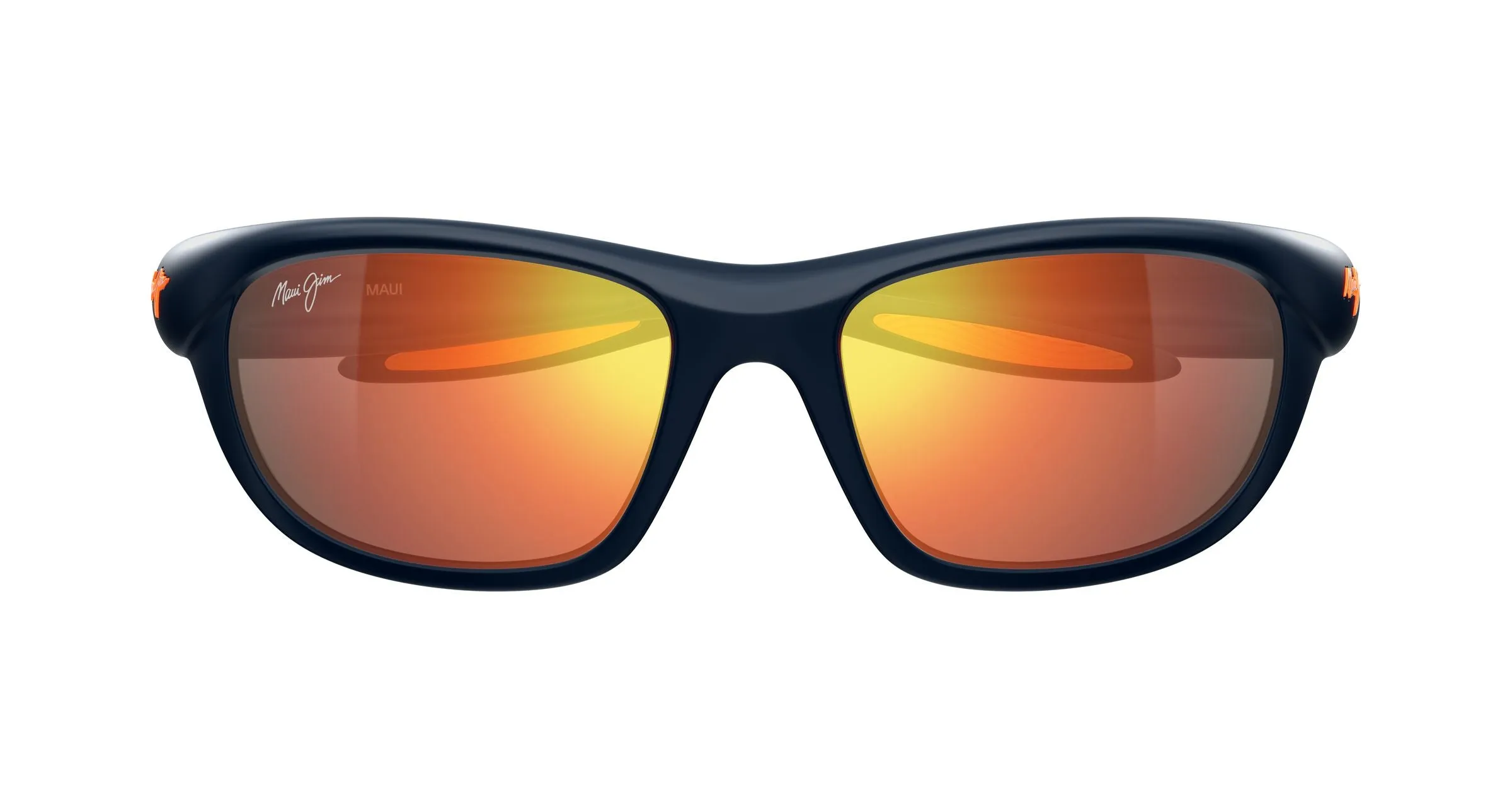Maui Jim MJ0343SA 002 Occhiali da sole Bio-iniettato Blu Rosso Squadrata - immagine 2