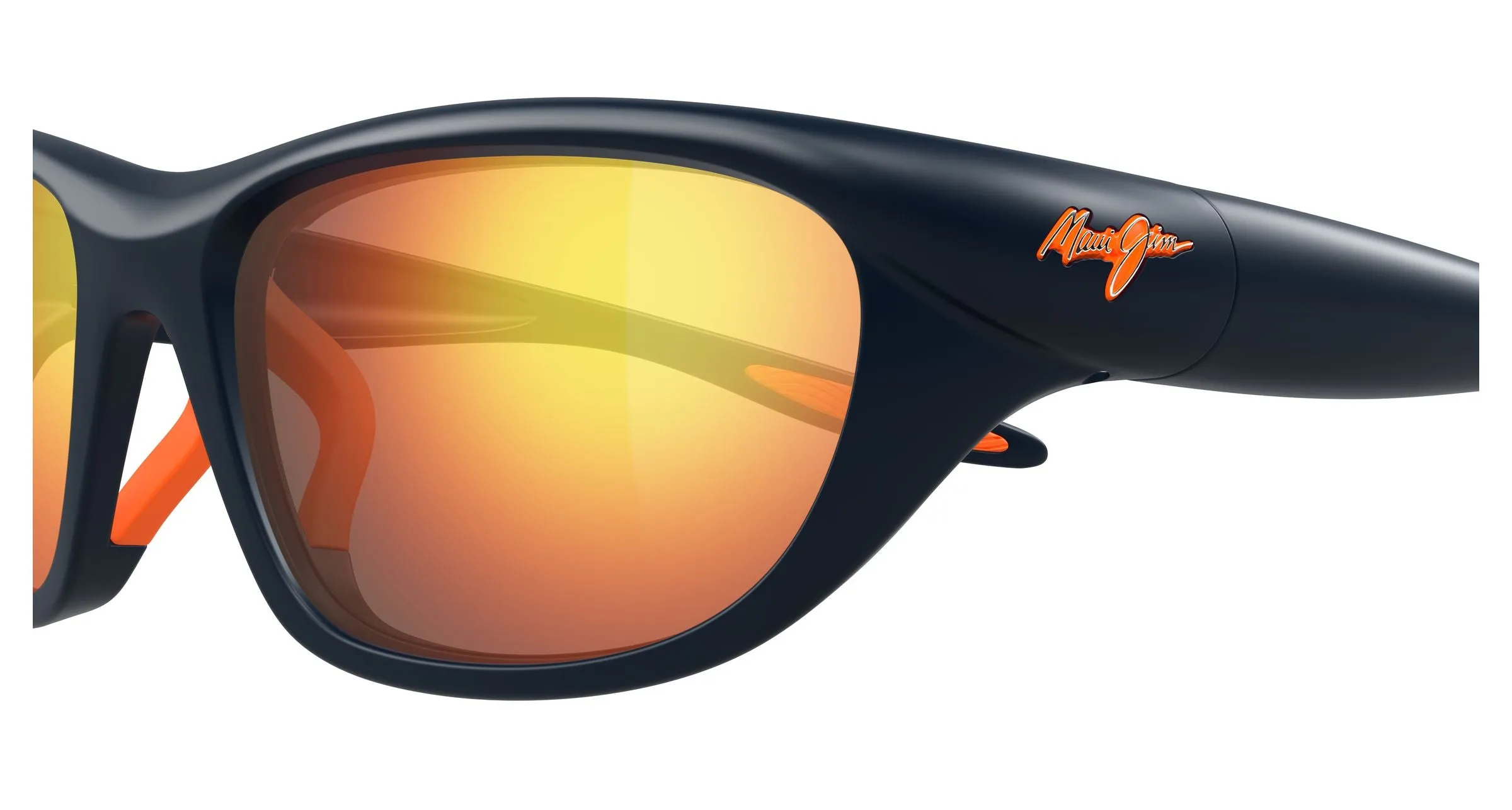 Maui Jim MJ0343SA 002 Occhiali da sole Bio-iniettato Blu Rosso Squadrata - immagine 3