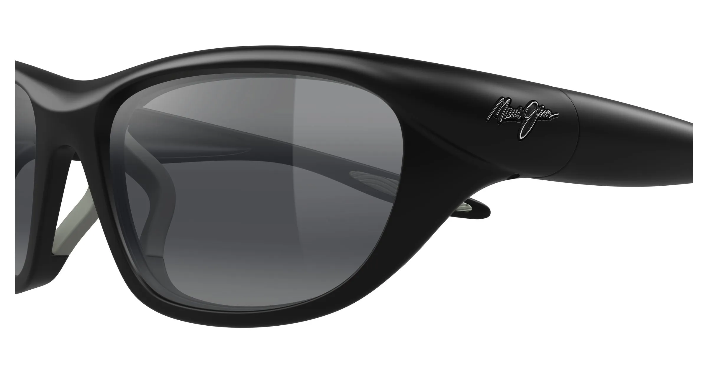 Maui Jim MJ0343SA 001 Occhiali da sole Bio-iniettato Nero Grigio Squadrata - immagine 3