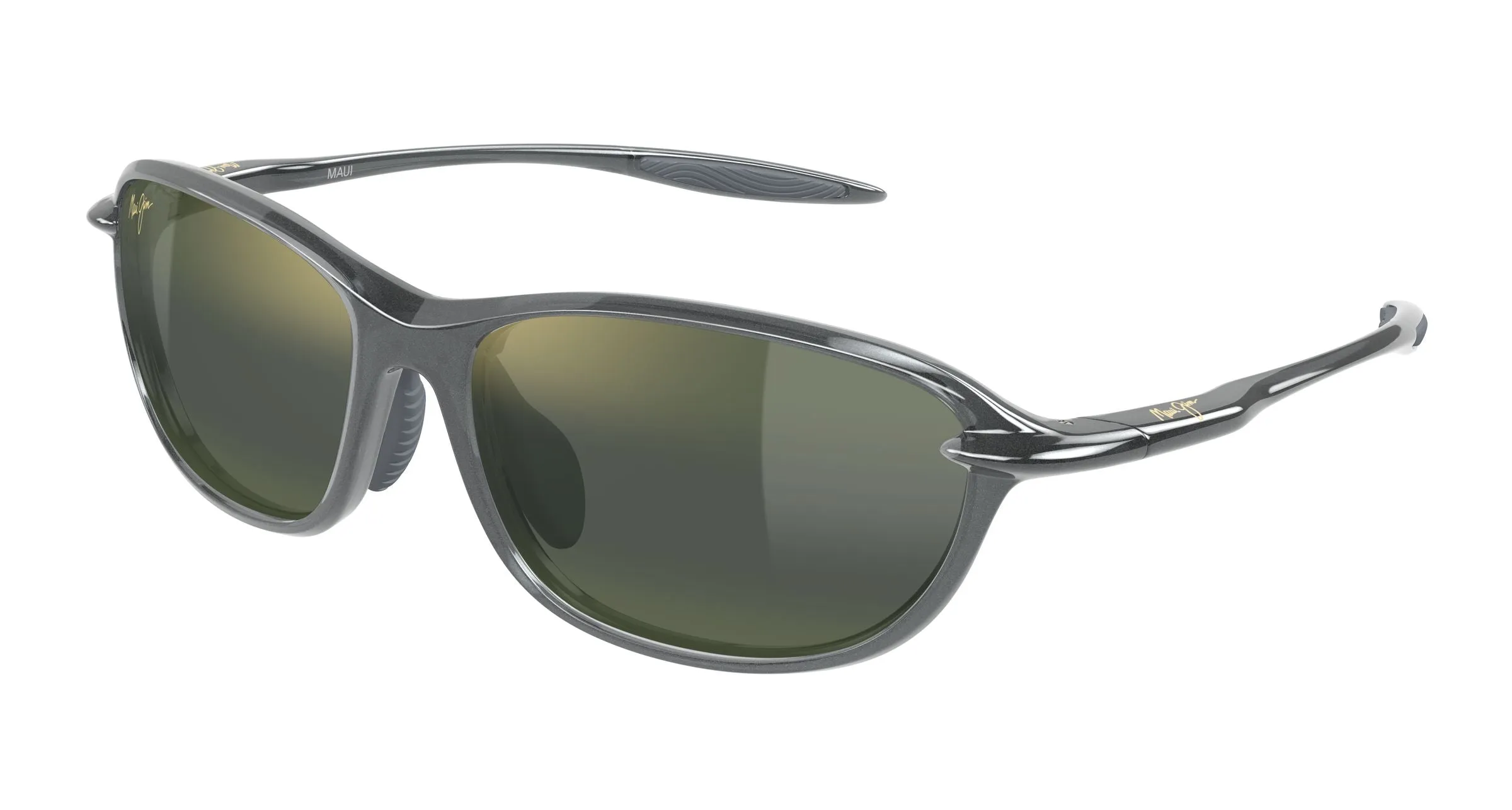 Maui Jim MJ0340SA 004 Occhiali da sole Bio-iniettato Grigio Verde Geometrica - immagine 1