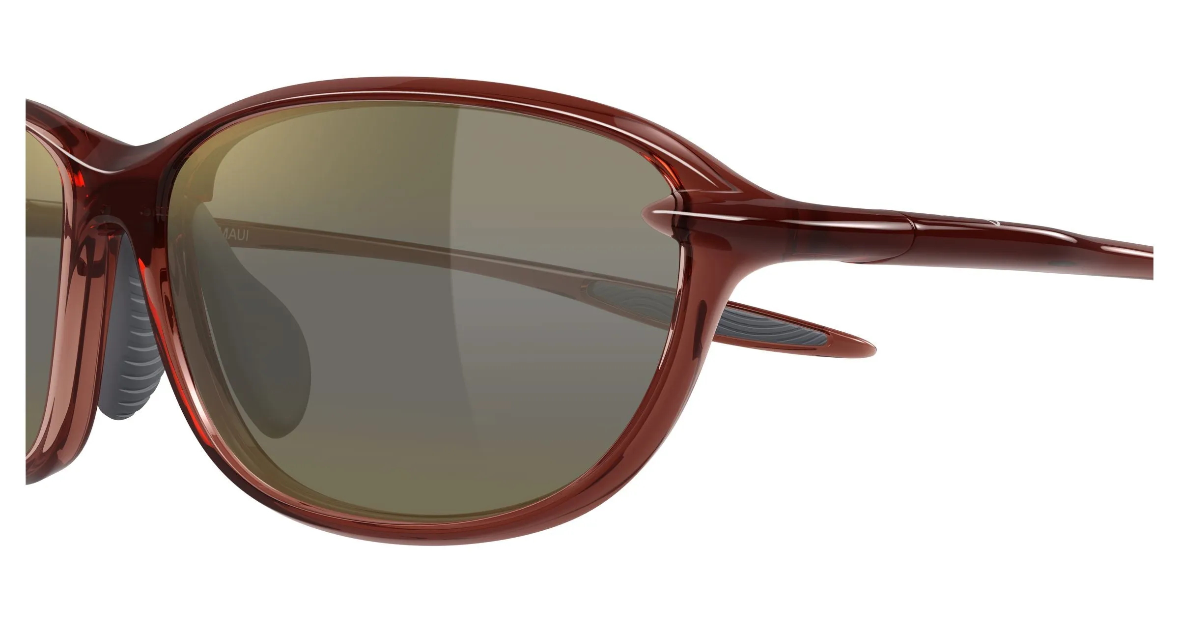 Maui Jim MJ0340SA 003 Occhiali da sole Bio-iniettato Marrone Bronzo Geometrica - immagine 3