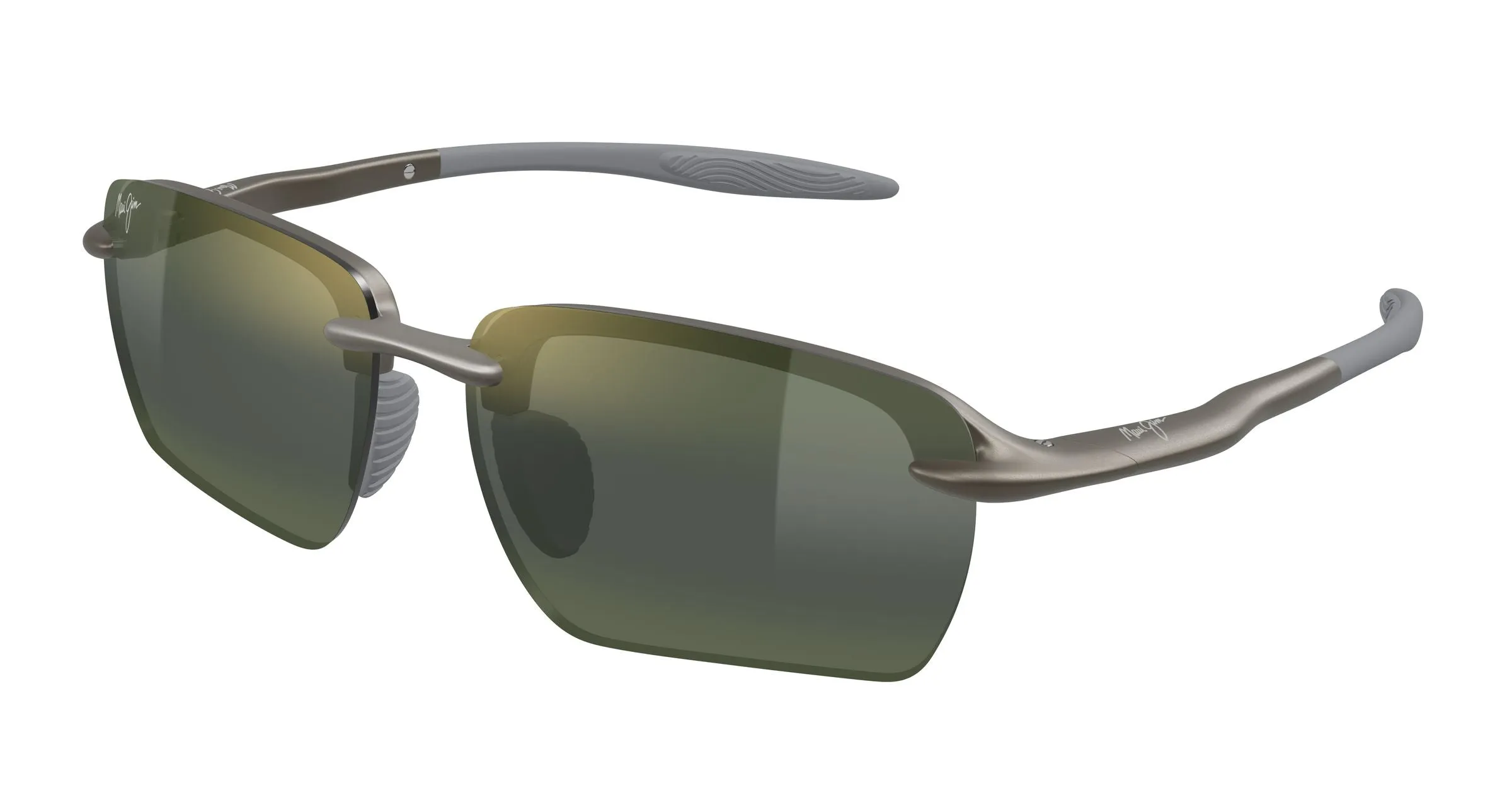 Maui Jim MJ0337SA 003 Occhiali da sole Bio-iniettato Grigio Verde Geometrica - immagine 1