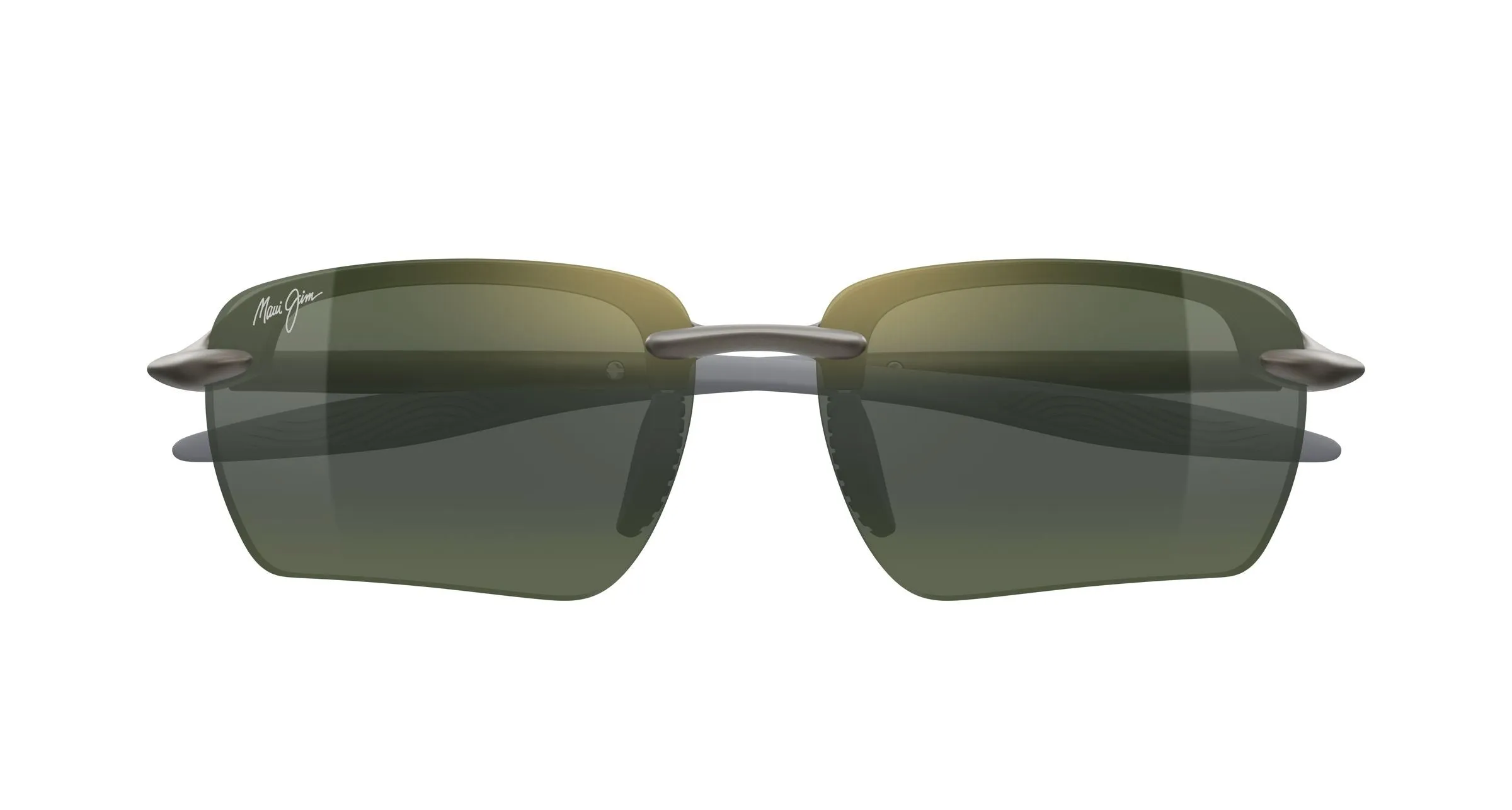 Maui Jim MJ0337SA 003 Occhiali da sole Bio-iniettato Grigio Verde Geometrica - immagine 2