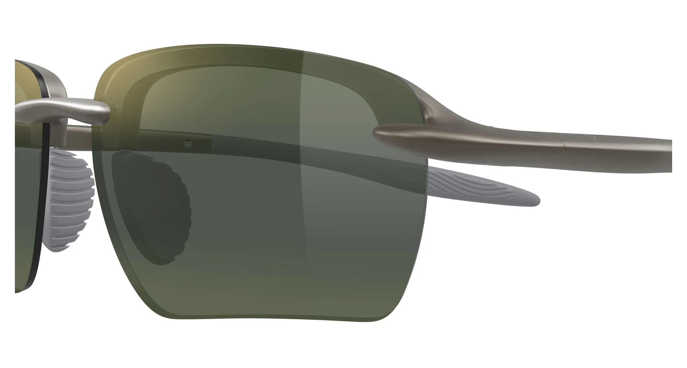 Maui Jim MJ0337SA 003 Occhiali da sole Bio-iniettato Grigio Verde Geometrica - immagine 3