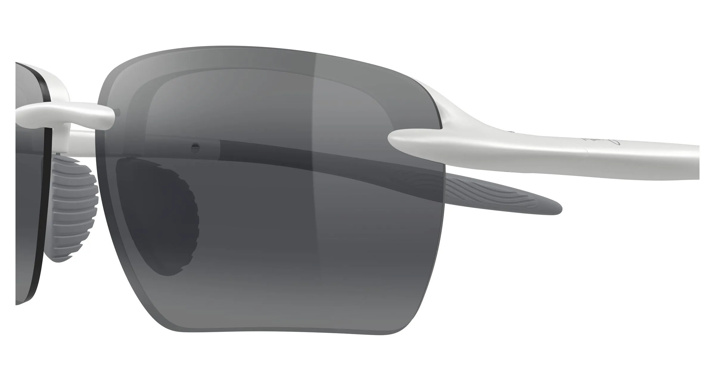 Maui Jim MJ0337SA 002 Occhiali da sole Bio-iniettato Bianco Grigio Geometrica - immagine 3