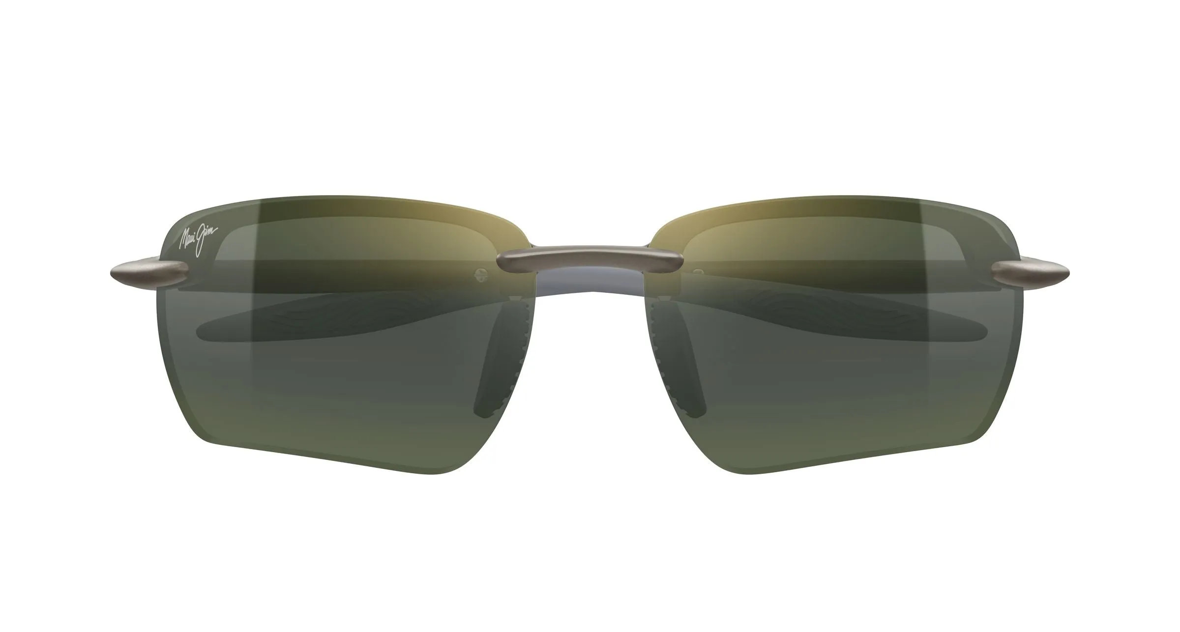 Maui Jim MJ0336S 003 Occhiali da sole Bio-iniettato Grigio Verde Geometrica - immagine 2