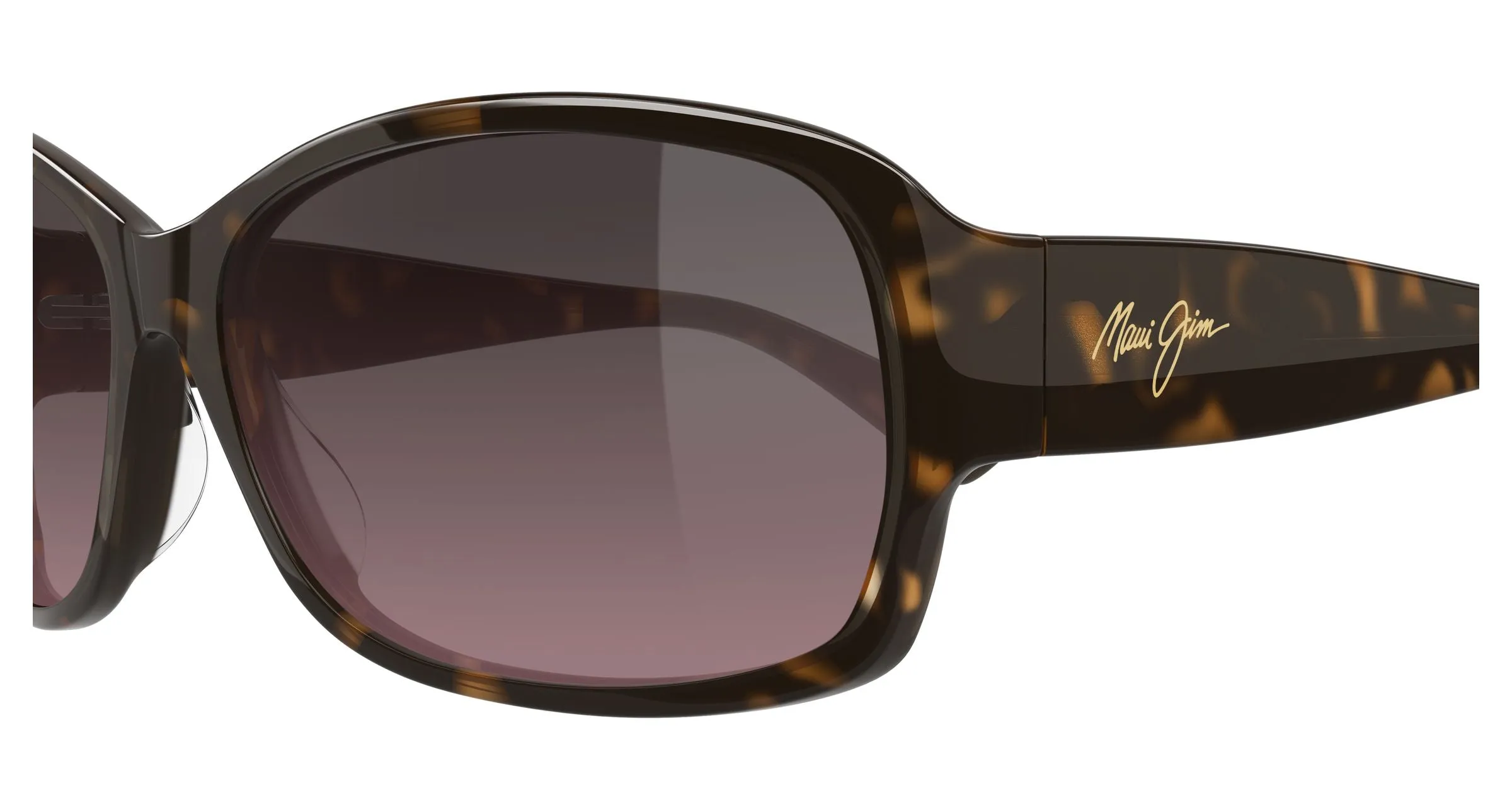 Maui Jim MJ0295S 002 Occhiali da sole Acetato Havana Rosa Squadrata - immagine 3