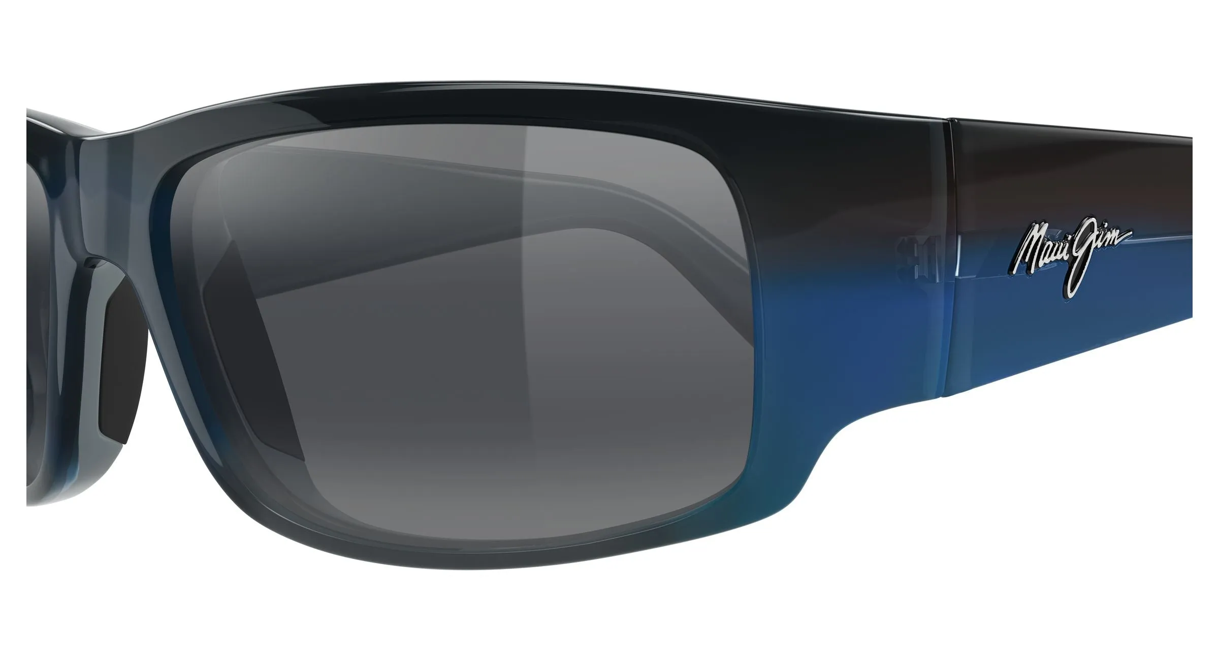 Maui Jim MJ0266S 003 Occhiali da sole Iniettato Marrone Grigio Squadrata - immagine 3