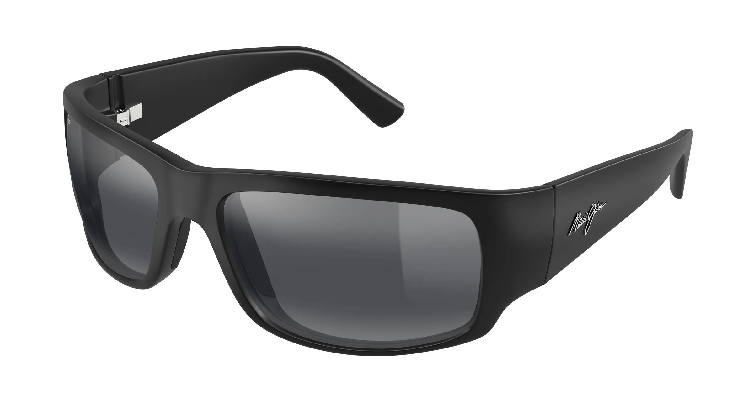 Maui Jim MJ0266S 001 Occhiali da sole Iniettato Nero Grigio Squadrata - immagine 1