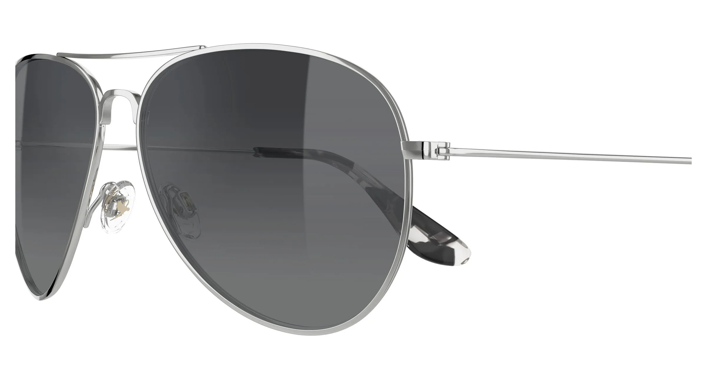 Maui Jim MJ0264S 004 Occhiali da sole Titanio Argento Grigio Pilot - immagine 3