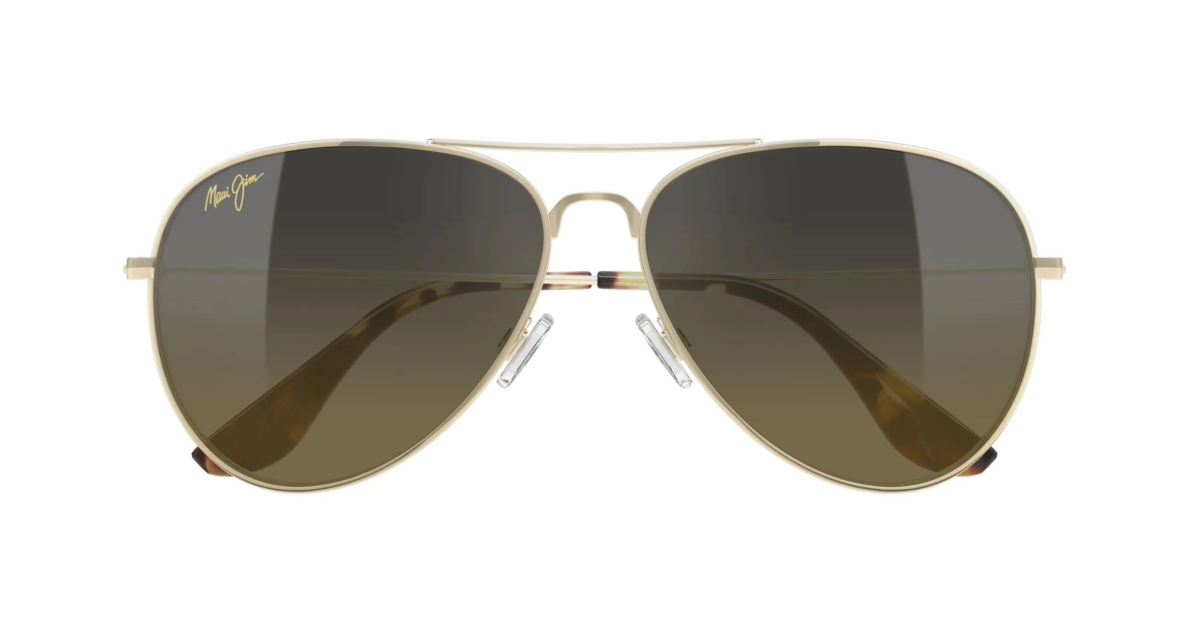Maui Jim MJ0264S 002 Occhiali da sole Titanio Oro Bronzo Pilot - immagine 2