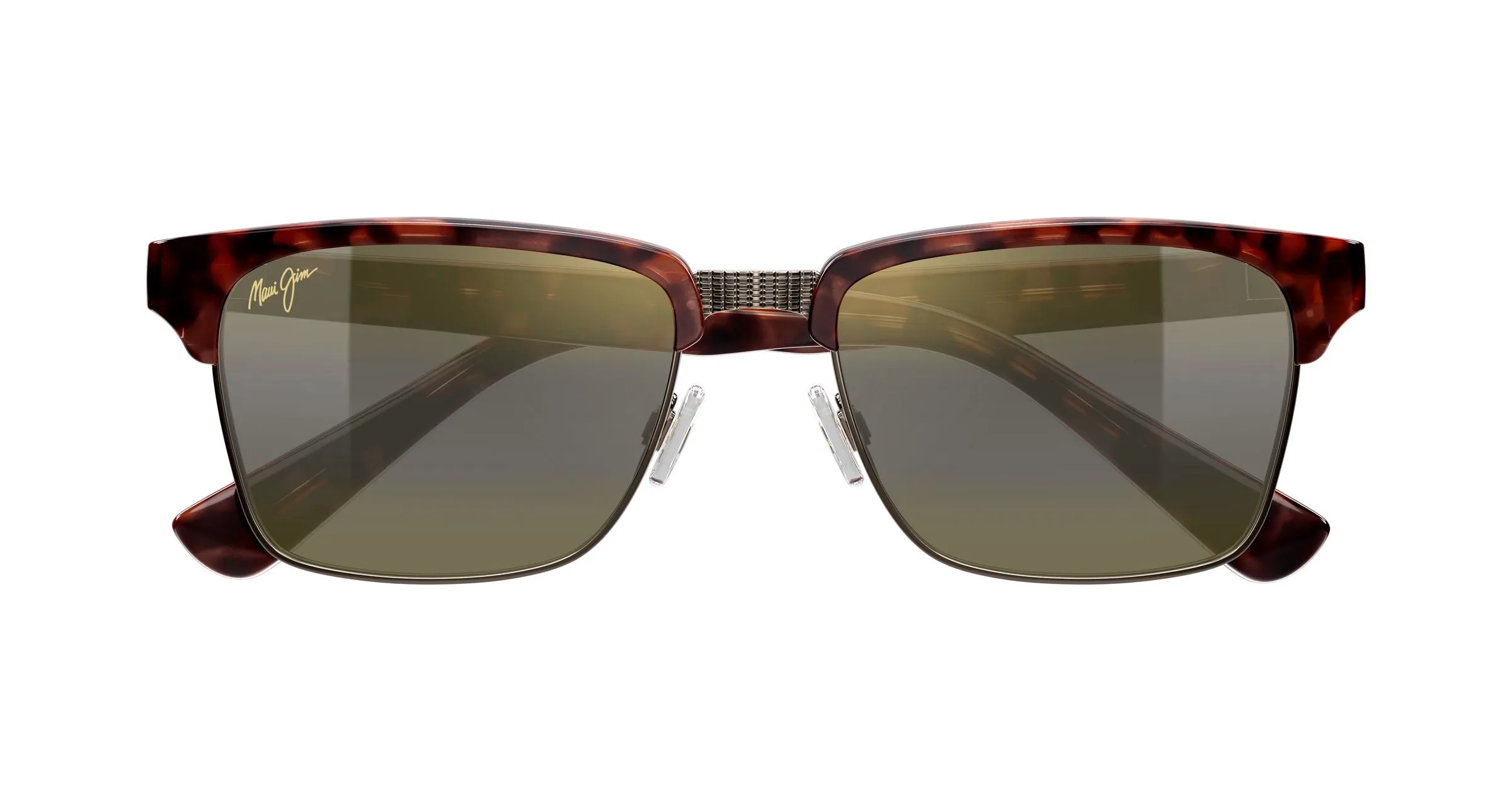 Maui Jim MJ0257S 002 Occhiali da sole Metallo Havana Bronzo Squadrata - immagine 2