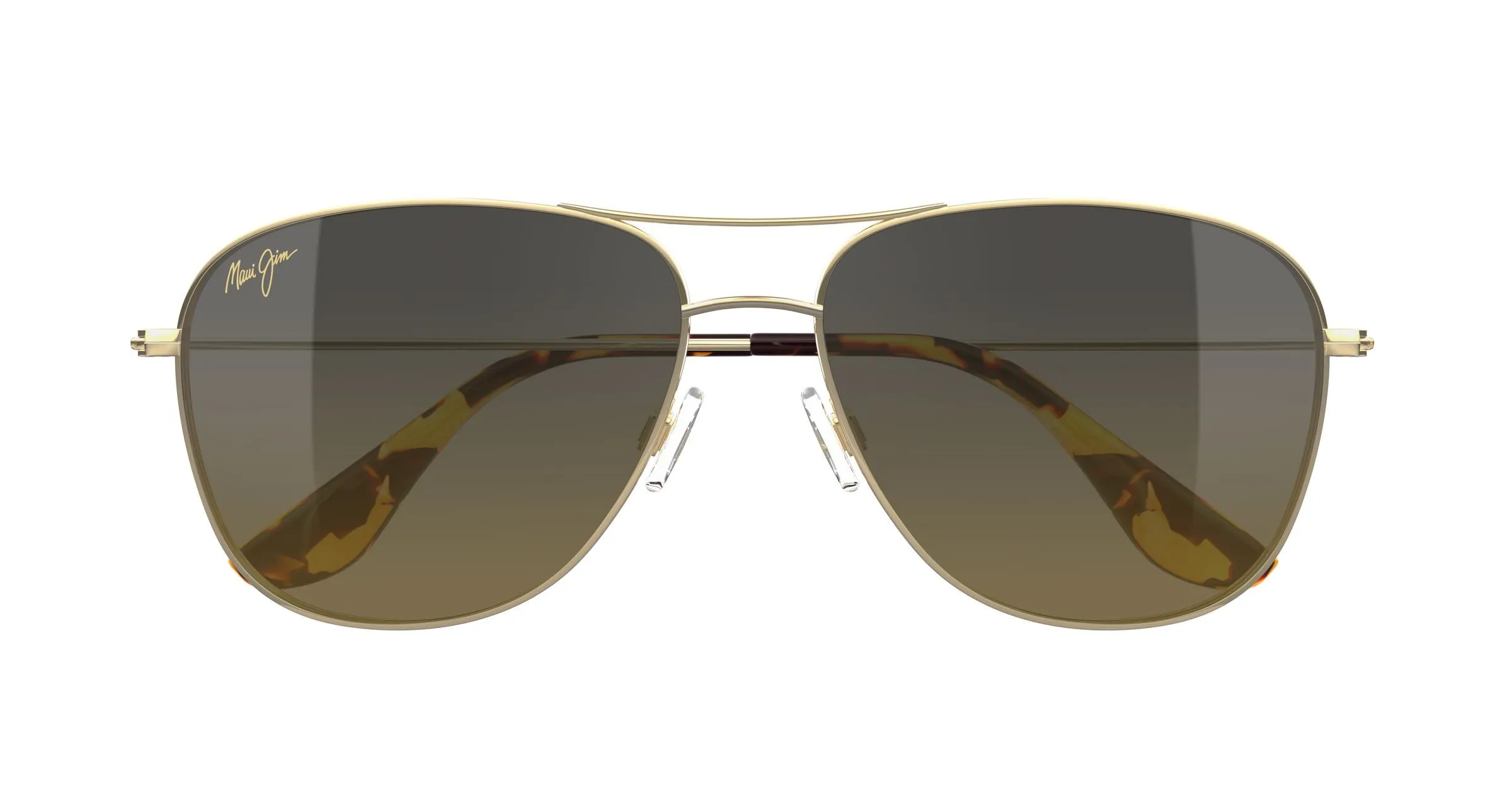 Maui Jim MJ0247S 003 Occhiali da sole Titanio Oro Bronzo Squadrata - immagine 2