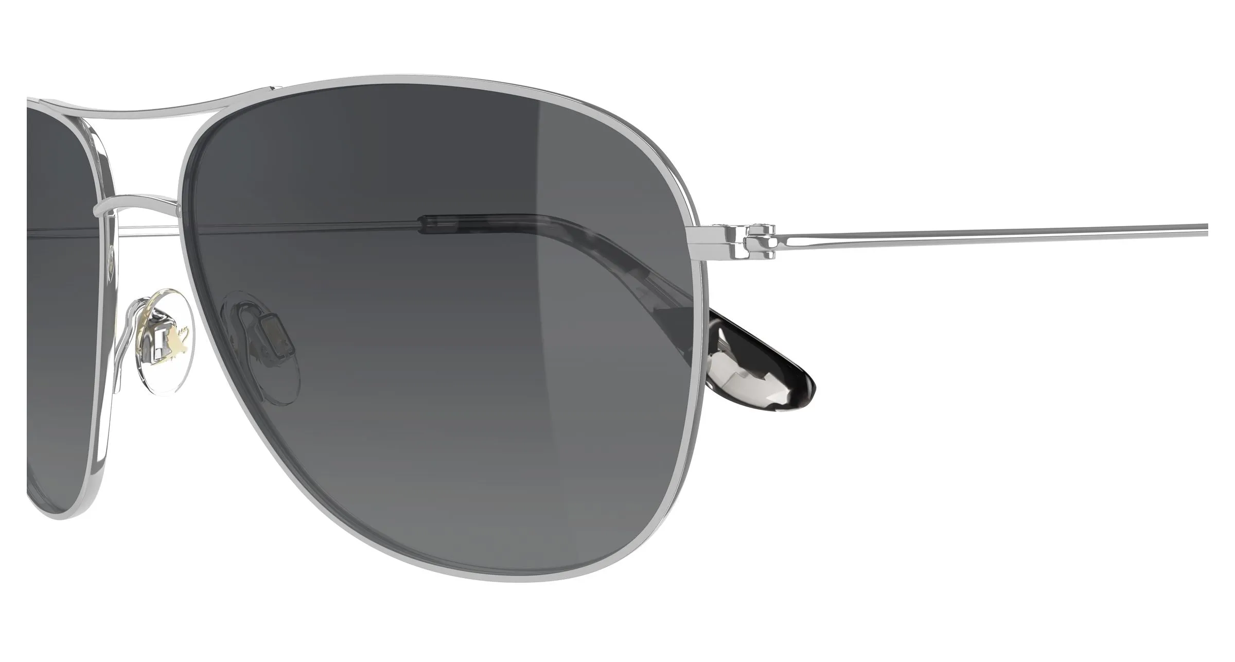 Maui Jim MJ0247S 002 Occhiali da sole Titanio Argento Grigio Squadrata - immagine 3