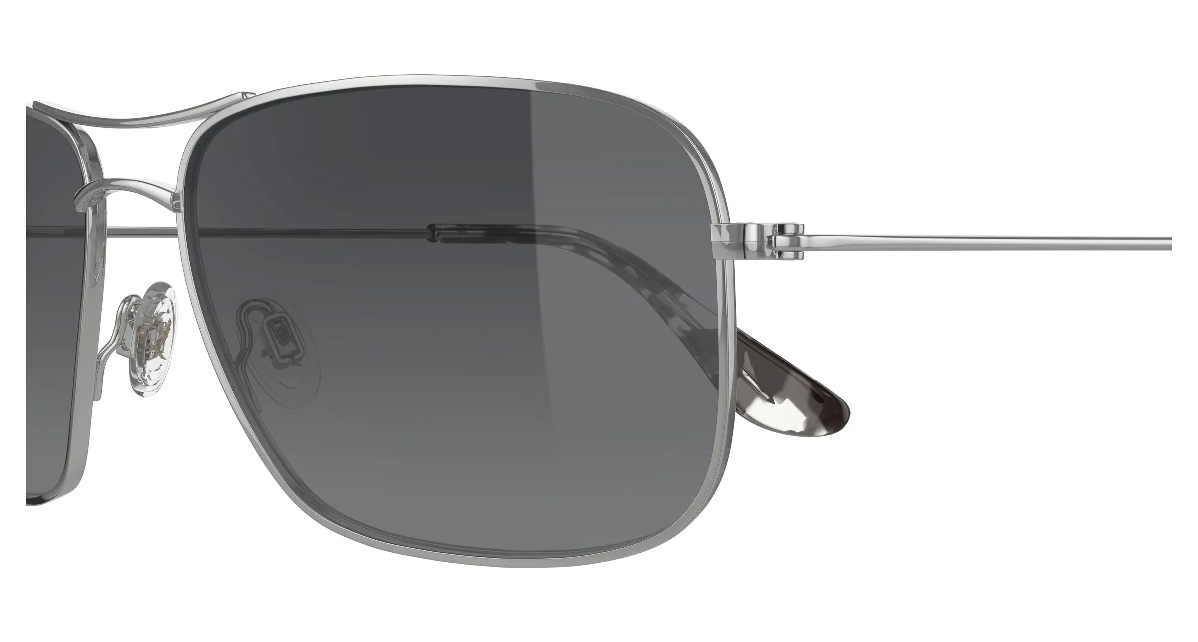Maui Jim MJ0246S 003 Occhiali da sole Titanio Argento Grigio Squadrata - immagine 3