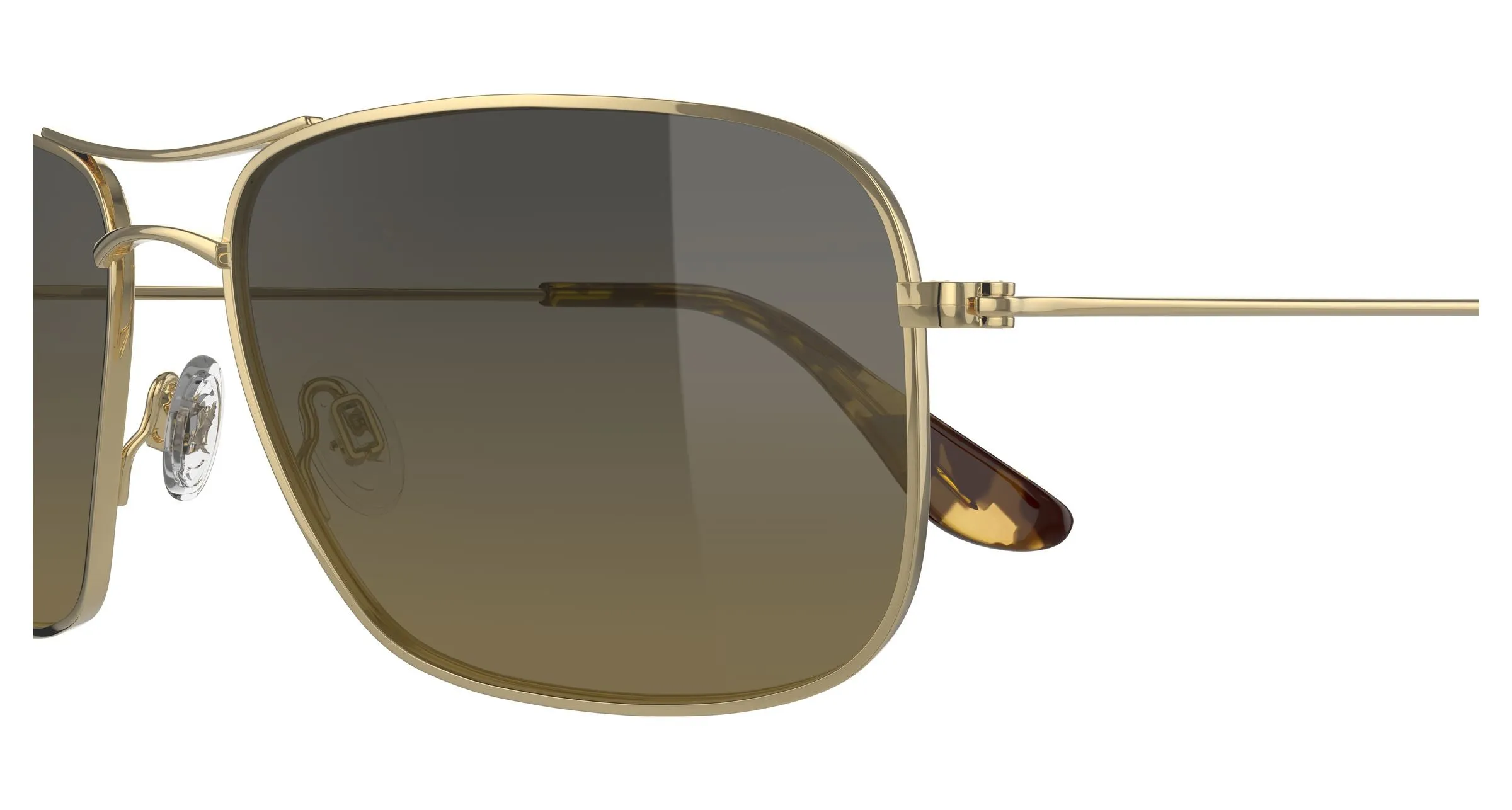 Maui Jim MJ0246S 002 Occhiali da sole Titanio Oro Bronzo Squadrata - immagine 3
