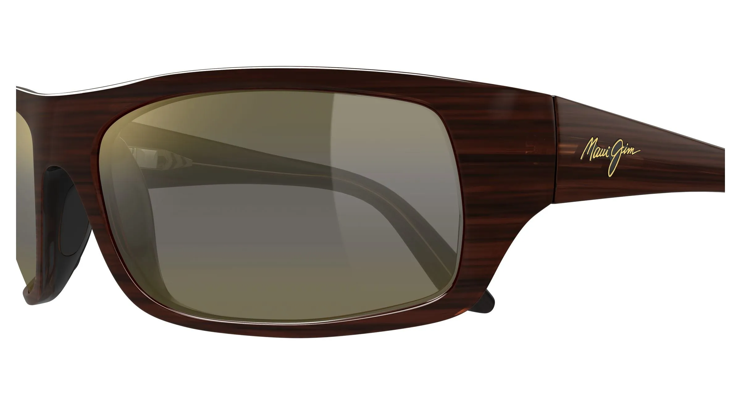 Maui Jim MJ0202S 003 Occhiali da sole Iniettato Havana Bronzo Squadrata - immagine 3