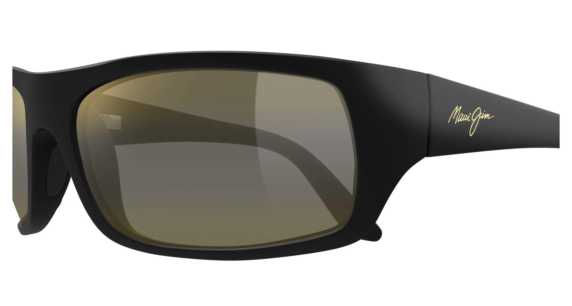 Maui Jim MJ0202S 002 Occhiali da sole Iniettato Nero Bronzo Squadrata - immagine 3