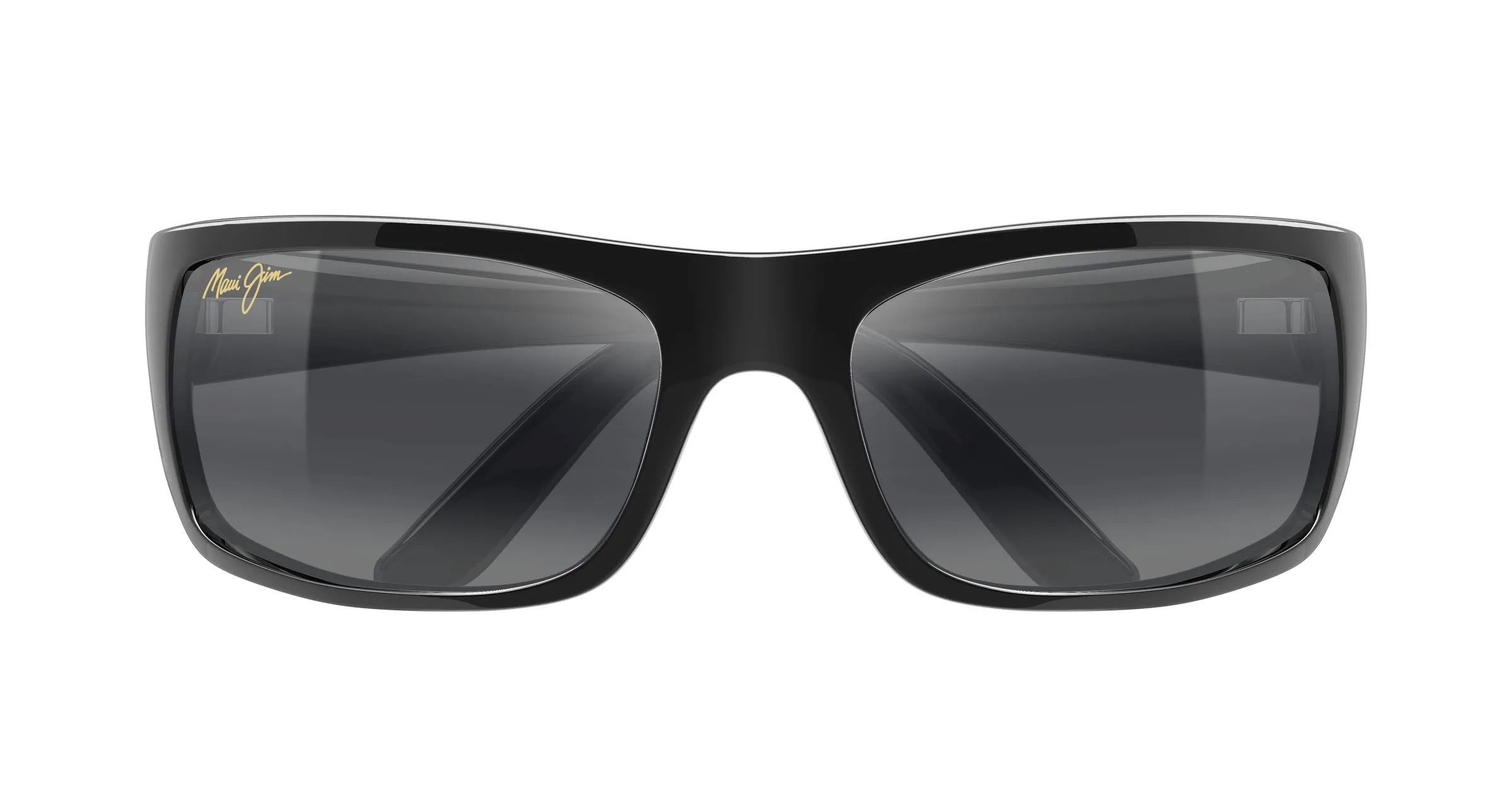 Maui Jim MJ0202S 001 Occhiali da sole Iniettato Nero Grigio Squadrata - immagine 2