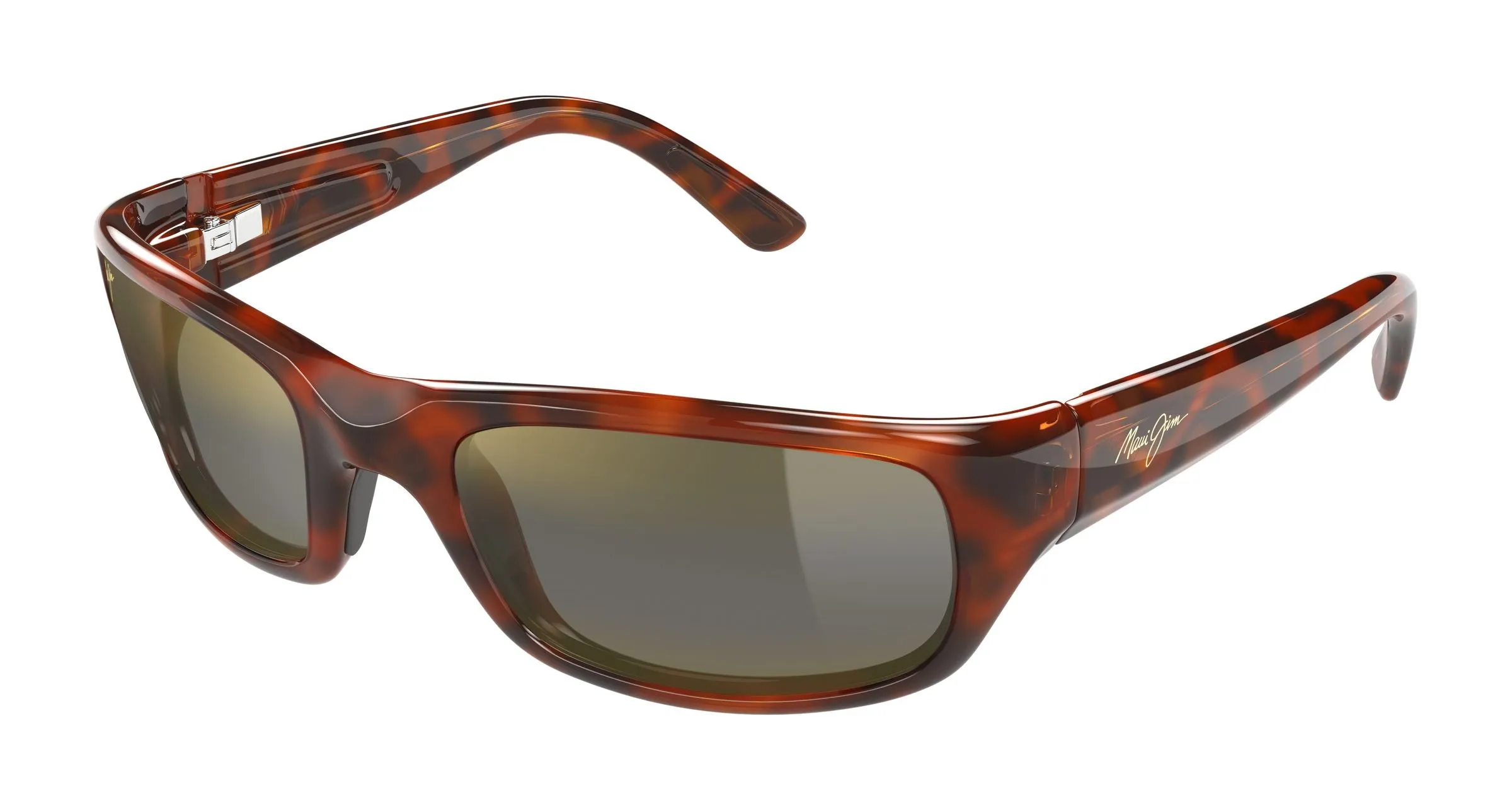 Maui Jim MJ0103S 002 Occhiali da sole Iniettato Havana Bronzo Squadrata - immagine 1