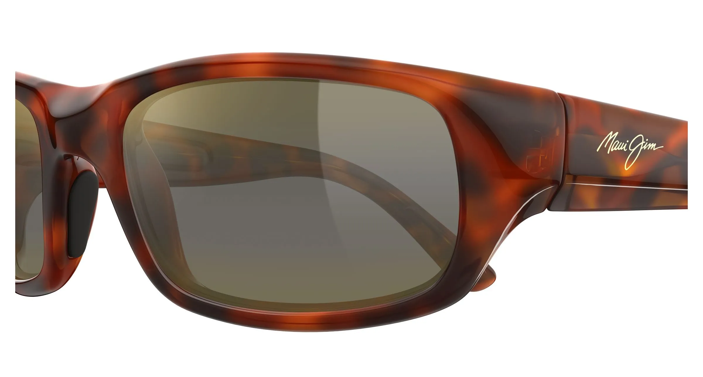 Maui Jim MJ0103S 002 Occhiali da sole Iniettato Havana Bronzo Squadrata - immagine 3
