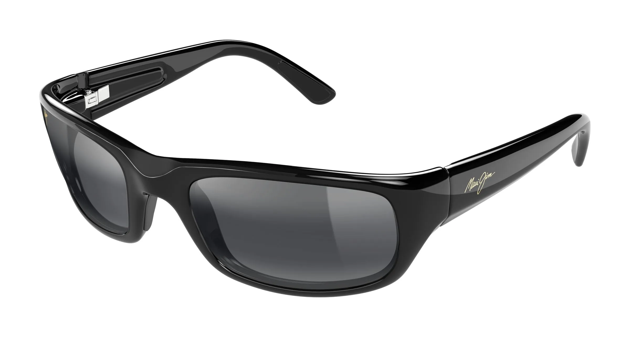 Maui Jim MJ0103S 001 Occhiali da sole Iniettato Nero Grigio Squadrata - immagine 1