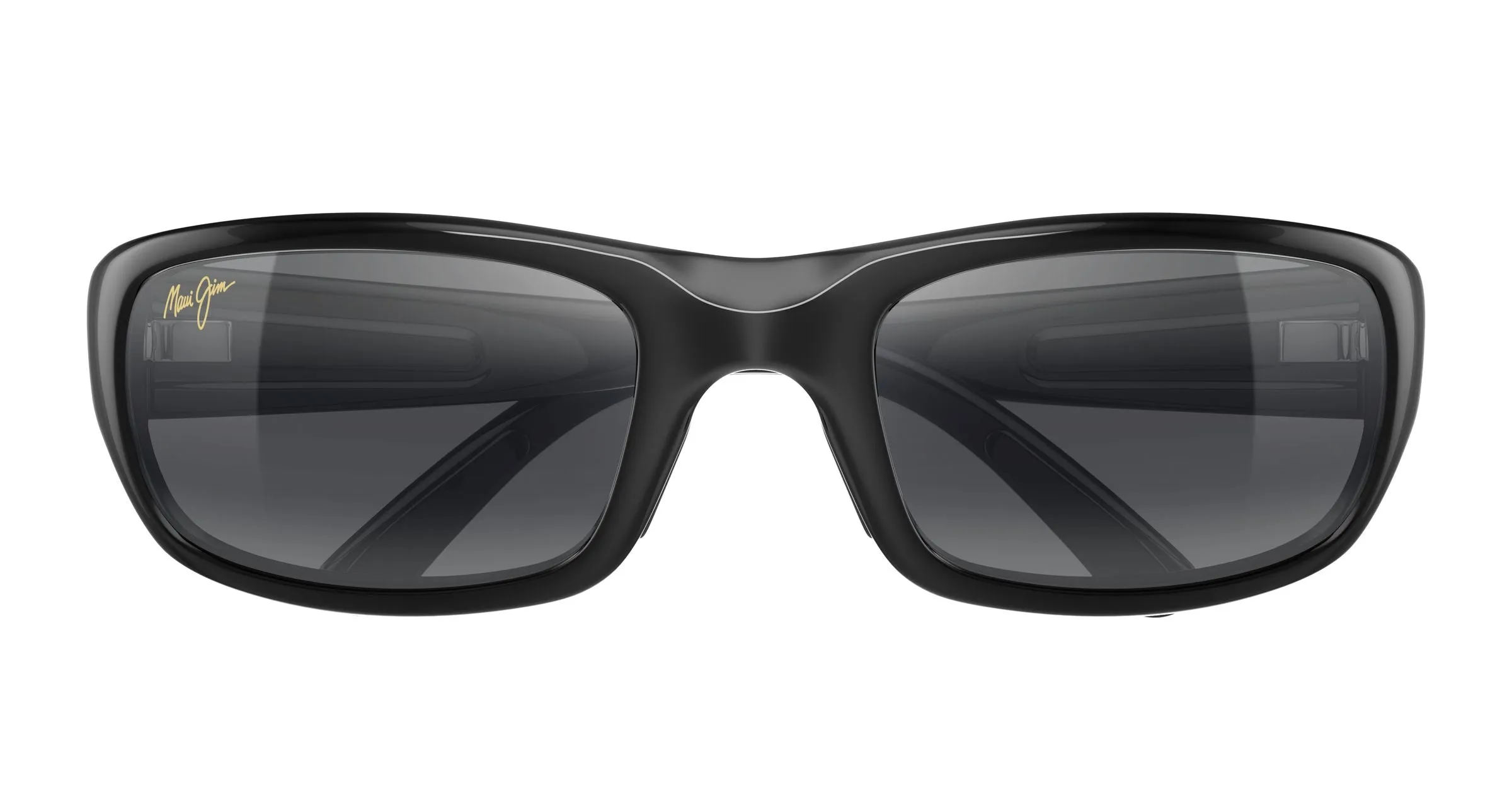 Maui Jim MJ0103S 001 Occhiali da sole Iniettato Nero Grigio Squadrata - immagine 2