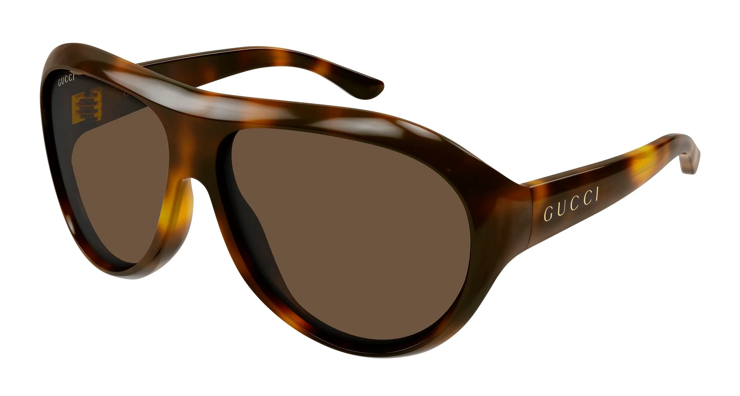 Gucci GG2270S 002 Occhiali da sole Acetato Havana Marrone Rotonda - immagine 1