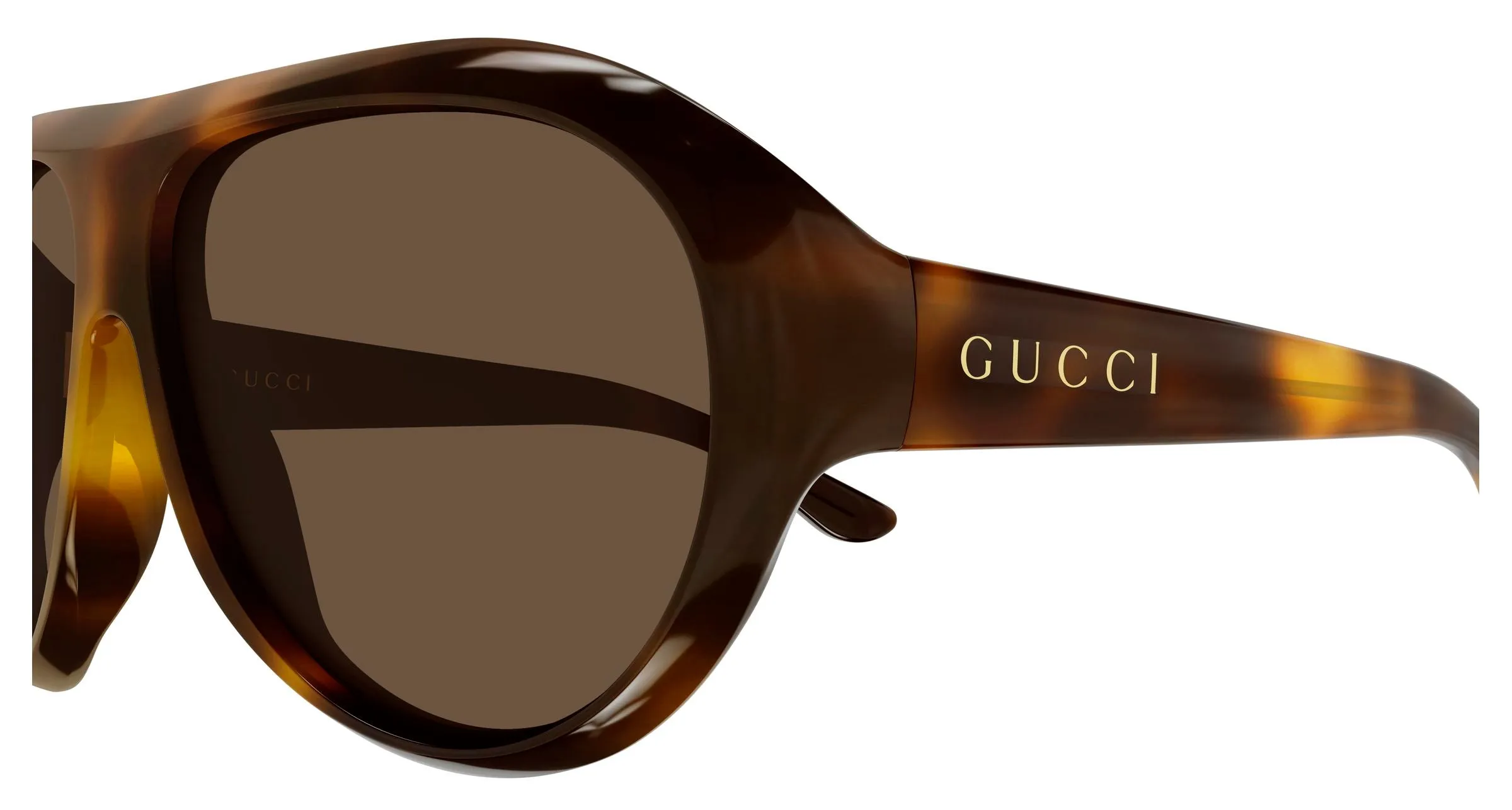 Gucci GG2270S 002 Occhiali da sole Acetato Havana Marrone Rotonda - immagine 3
