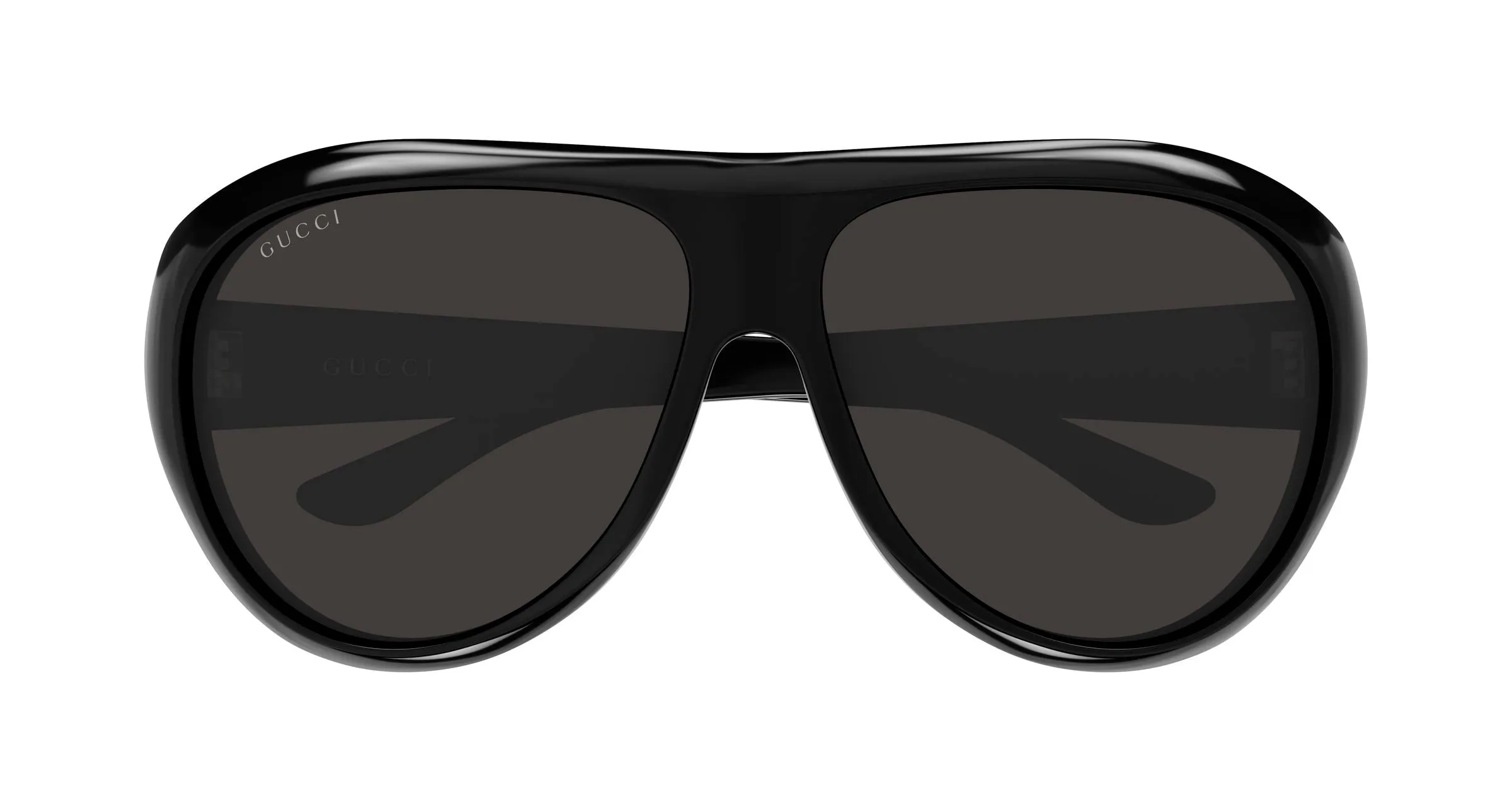 Gucci GG2270S 001 Occhiali da sole Acetato Nero Grigio Rotonda - immagine 2