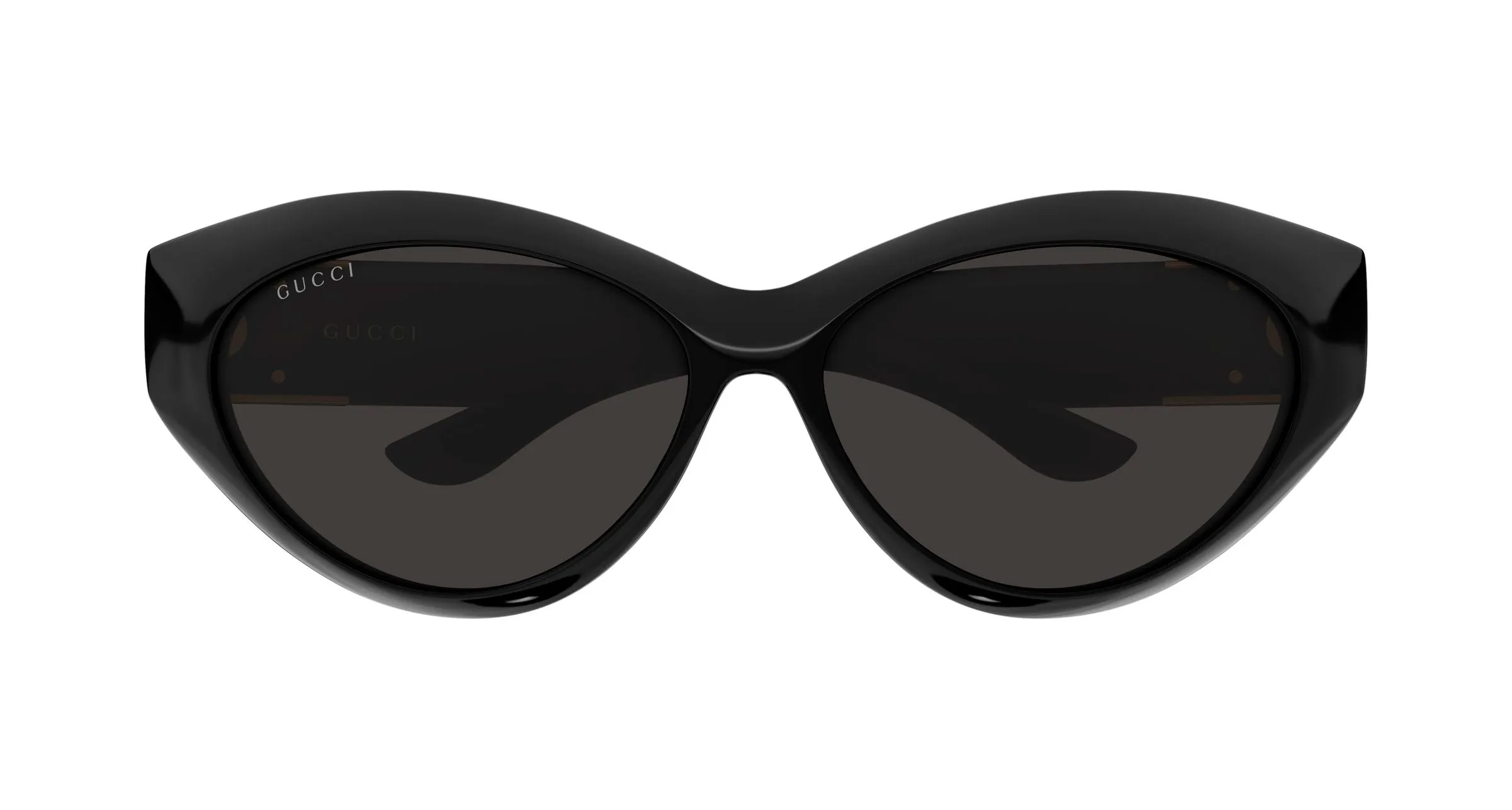 Gucci GG2269SA 001 Occhiali da sole Acetato Nero Grigio Cat Eye - immagine 2