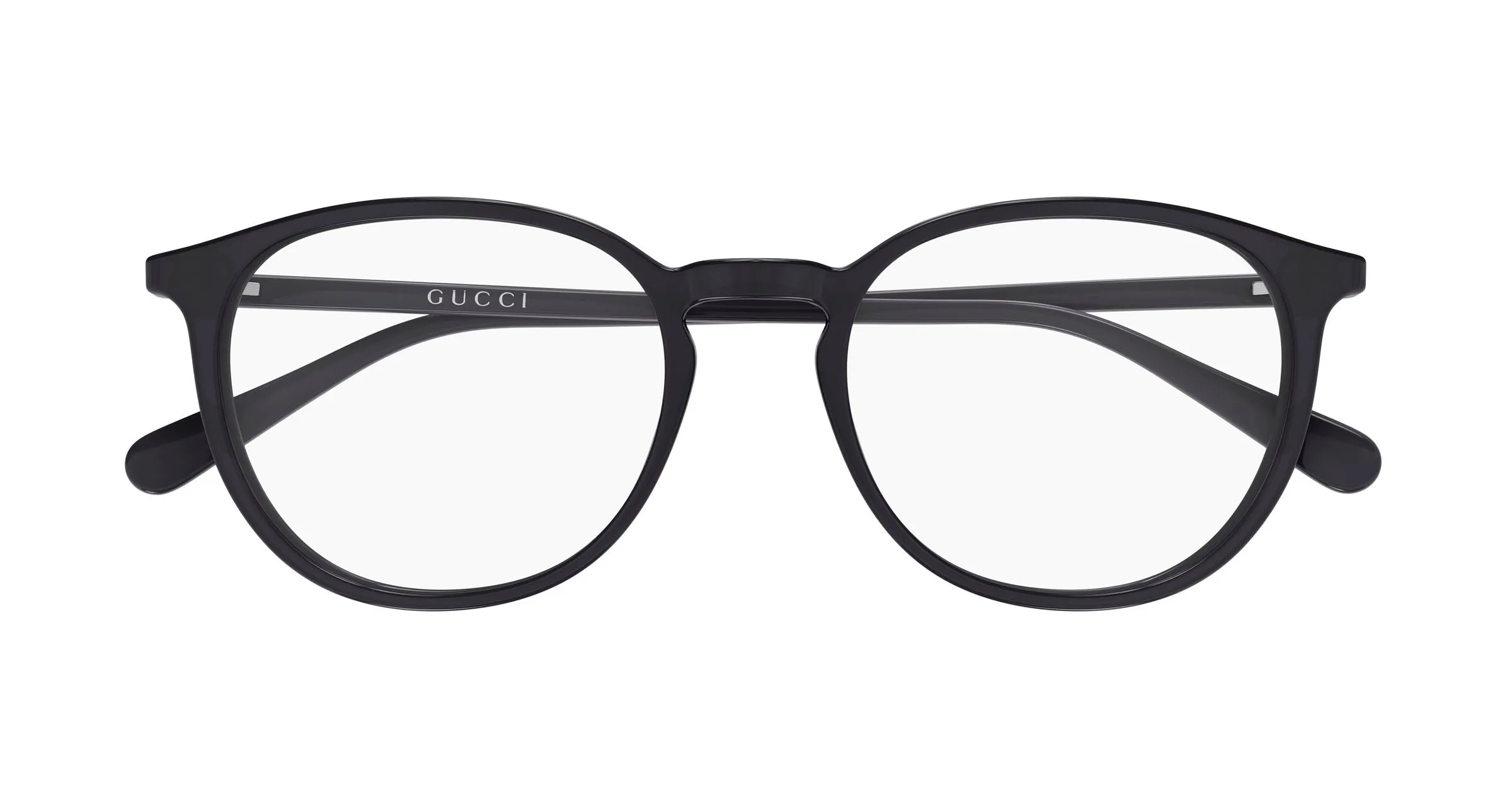 Gucci GG2266OA 004 Montature da vista Acetato Grigio Trasparente Rotonda - immagine 2