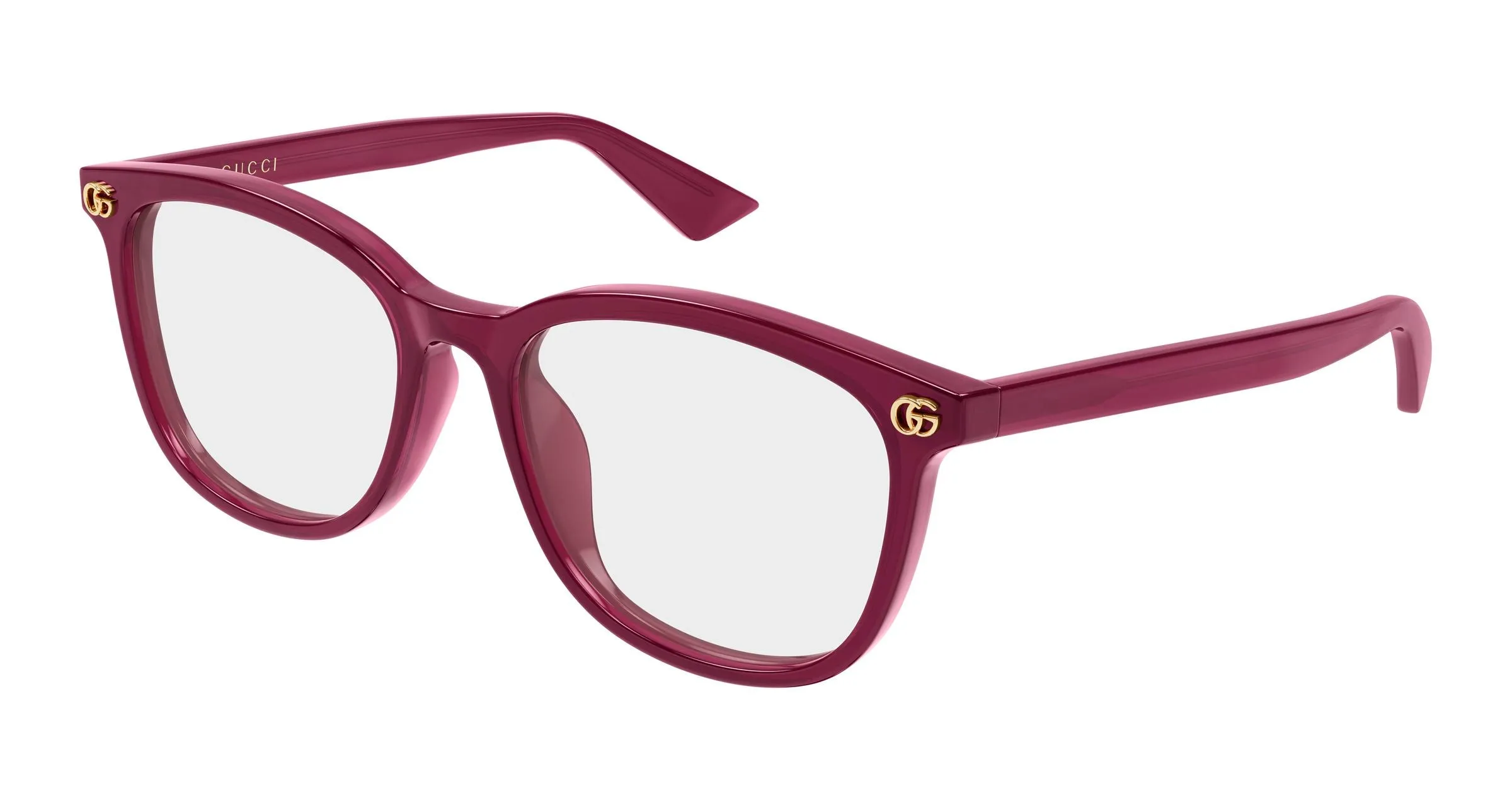 Gucci GG2265OA 004 Montature da vista Acetato Bordeaux Trasparente Rotonda - immagine 1