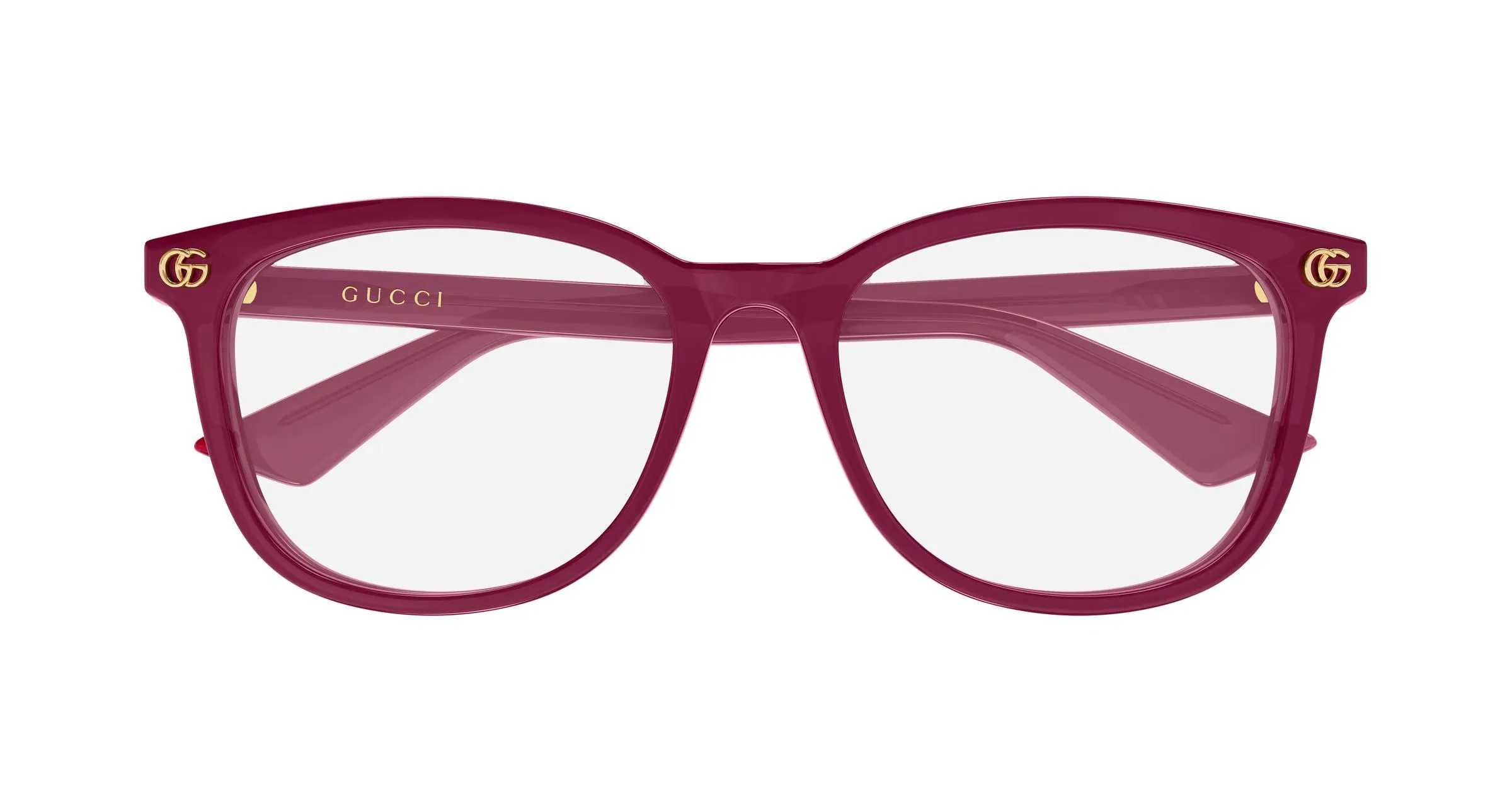 Gucci GG2265OA 004 Montature da vista Acetato Bordeaux Trasparente Rotonda - immagine 2
