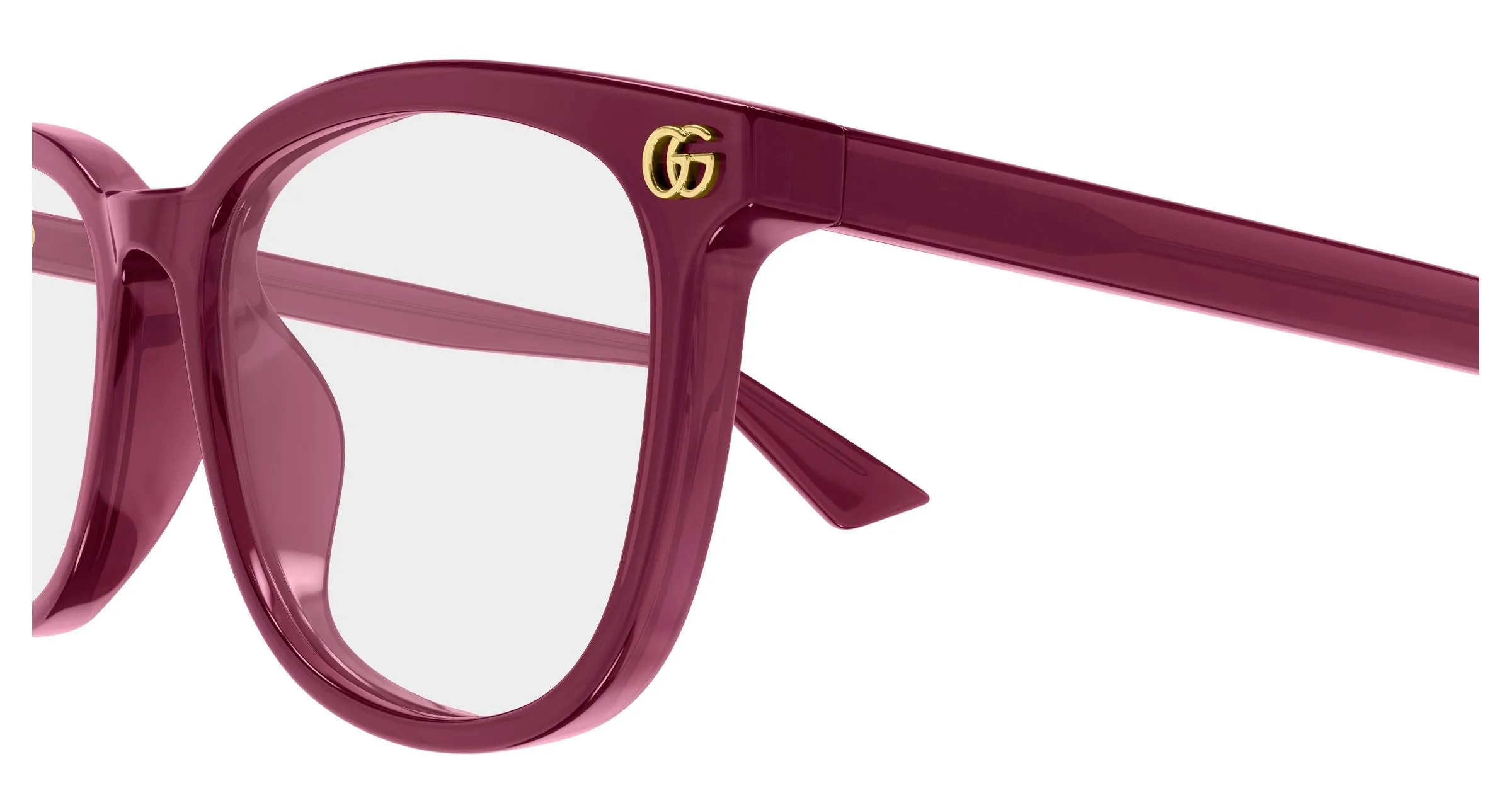 Gucci GG2265OA 004 Montature da vista Acetato Bordeaux Trasparente Rotonda - immagine 3