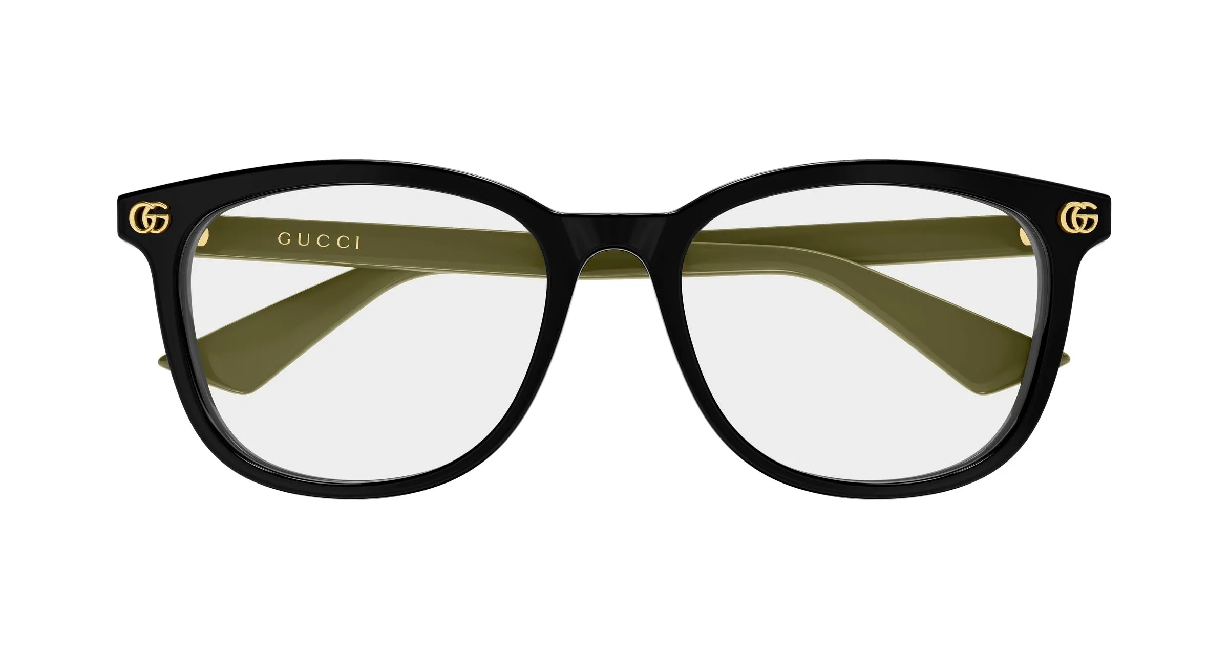 Gucci GG2265OA 003 Montature da vista Acetato Nero Trasparente Rotonda - immagine 2