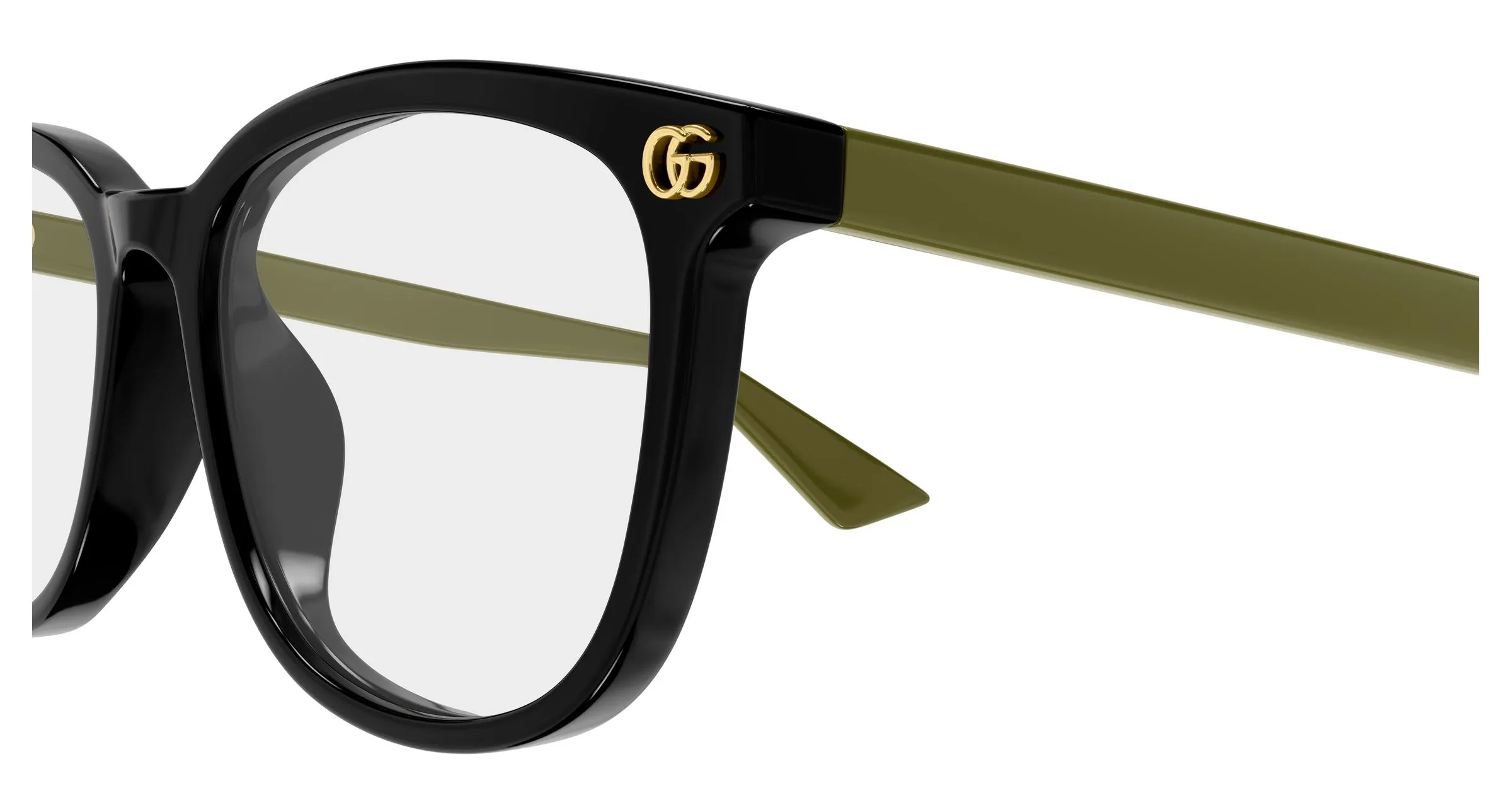 Gucci GG2265OA 003 Montature da vista Acetato Nero Trasparente Rotonda - immagine 3