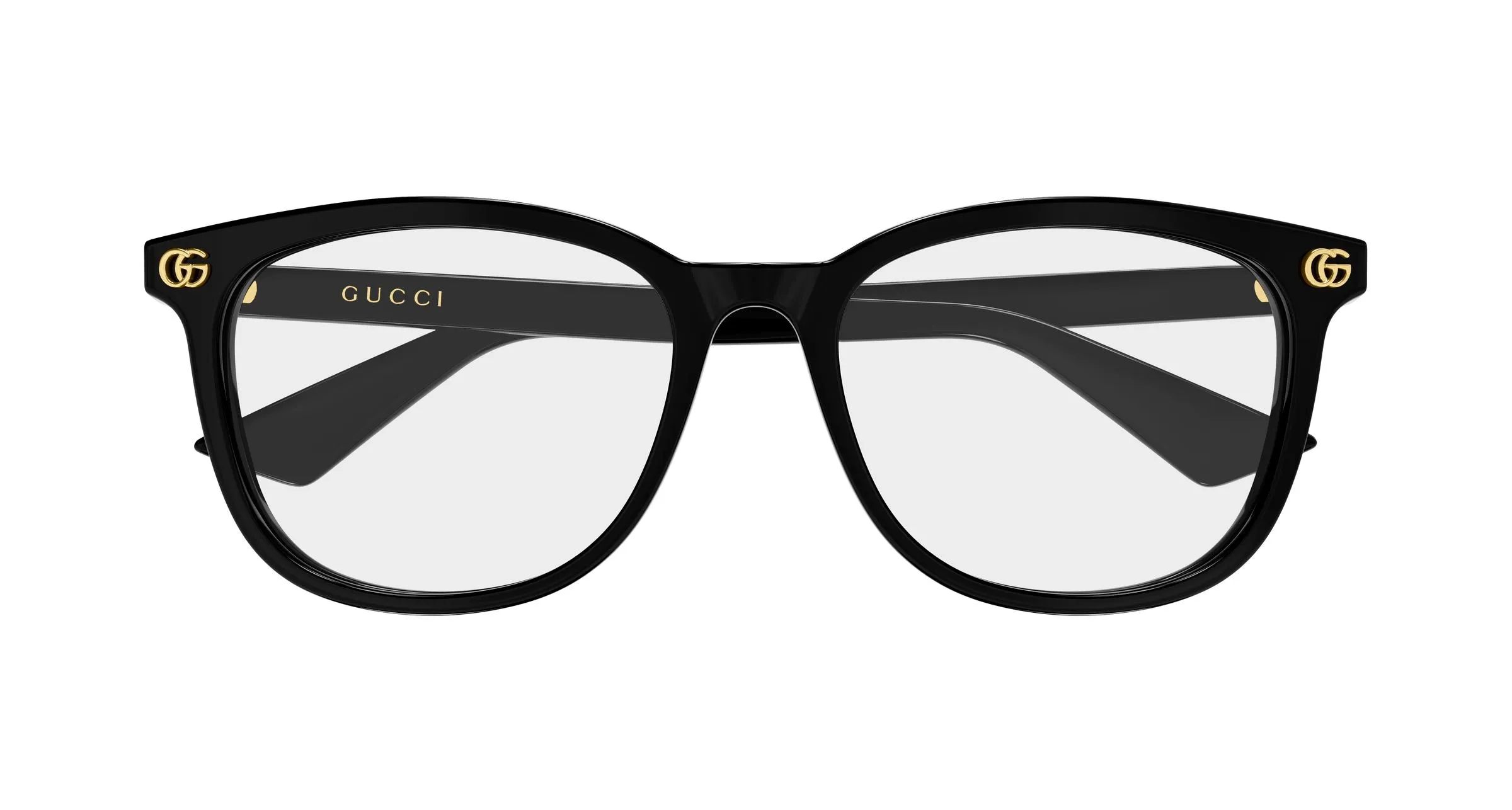 Gucci GG2265OA 001 Montature da vista Acetato Nero Trasparente Rotonda - immagine 2