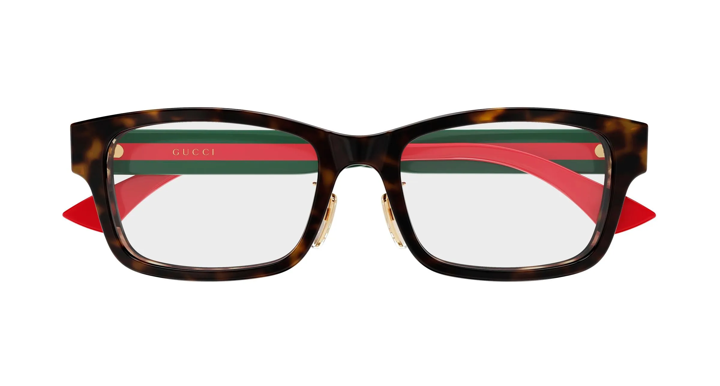 Gucci GG2264OJ 003 Montature da vista Acetato Havana Trasparente Squadrata - immagine 2