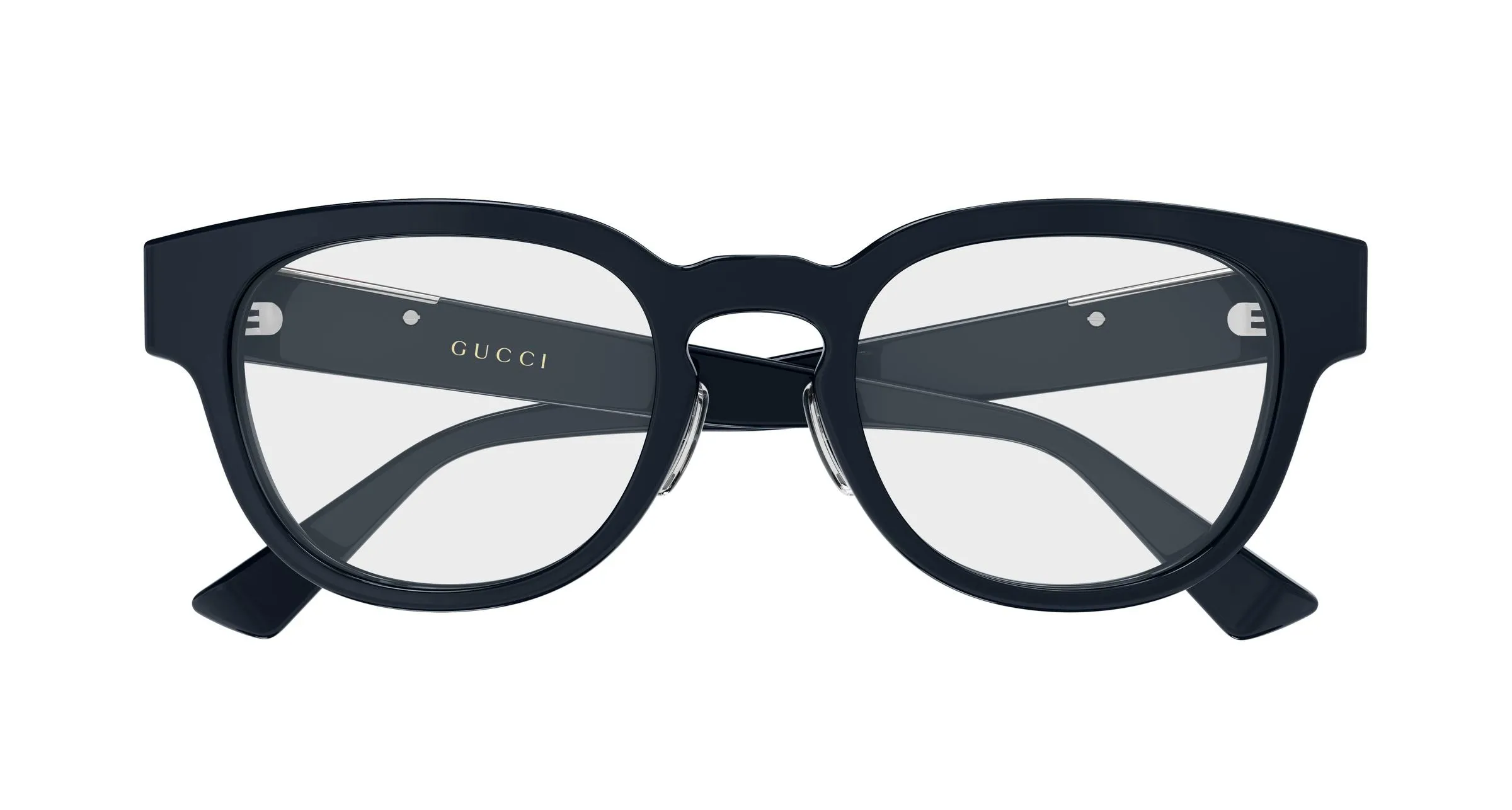 Gucci GG2263OJ 003 Montature da vista Acetato Blu Trasparente Rotonda - immagine 2