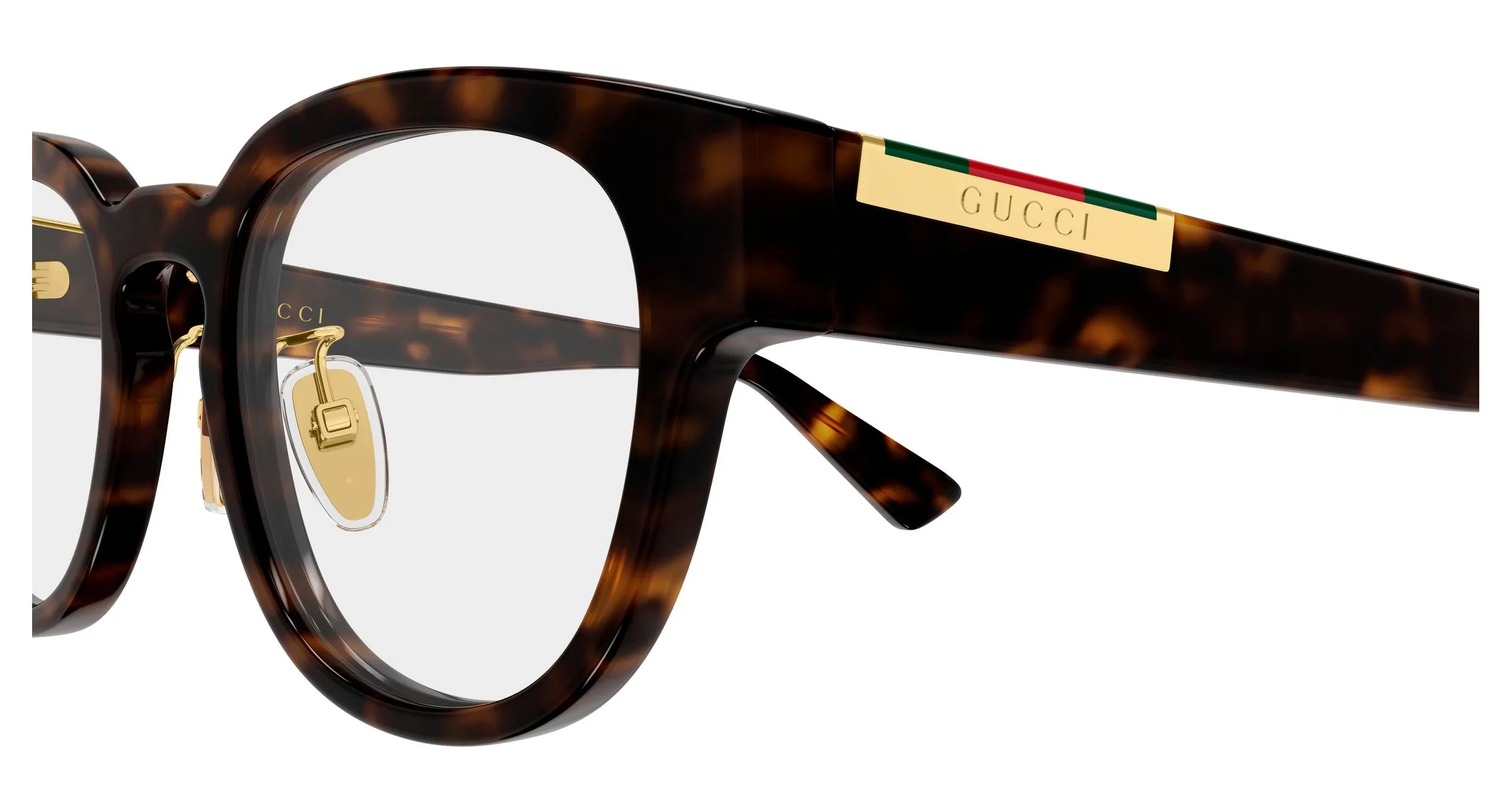 Gucci GG2263OJ 002 Montature da vista Acetato Havana Trasparente Rotonda - immagine 3