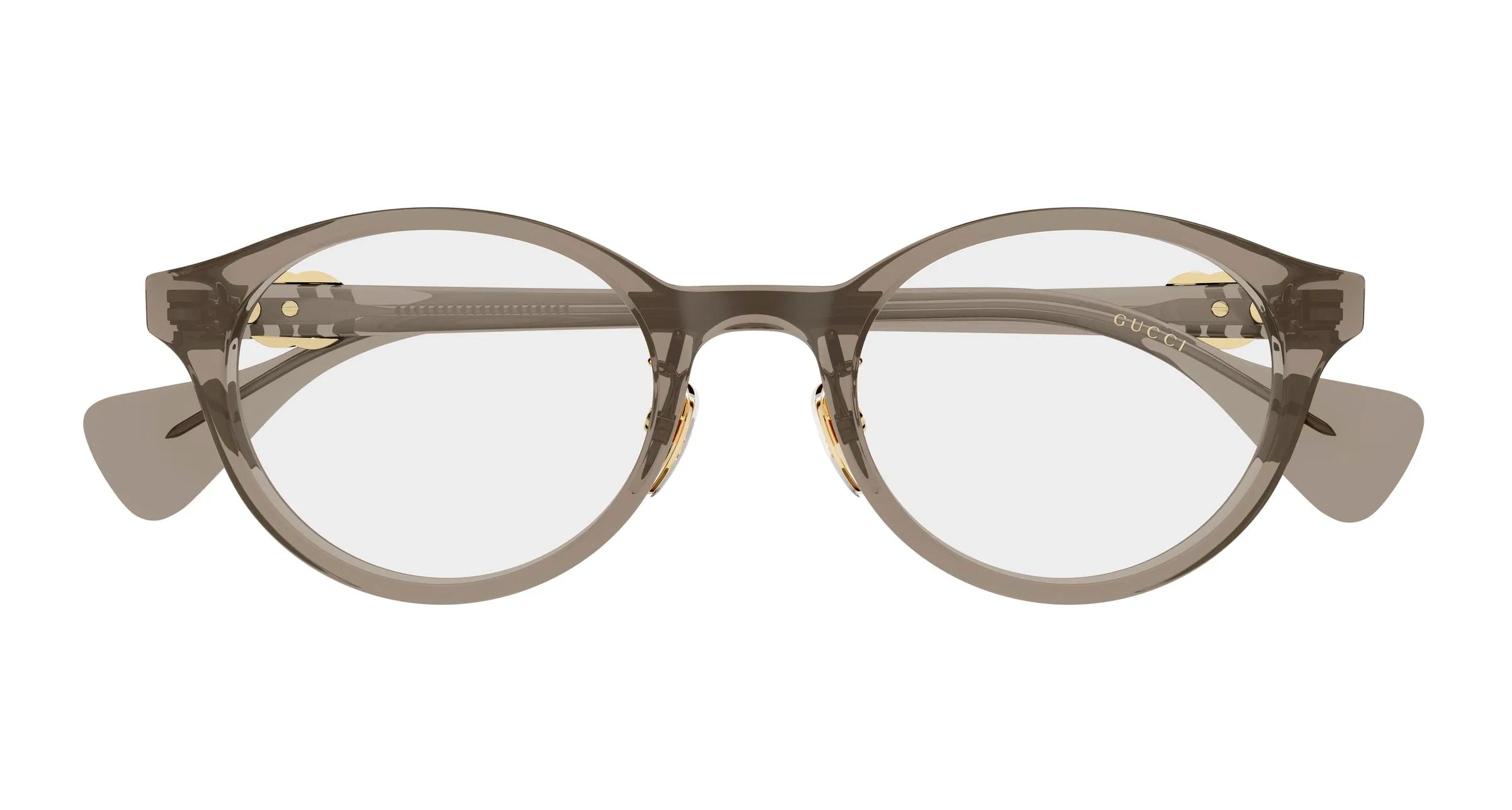 Gucci GG2262OJ 003 Montature da vista Acetato Marrone Trasparente Rotonda - immagine 2