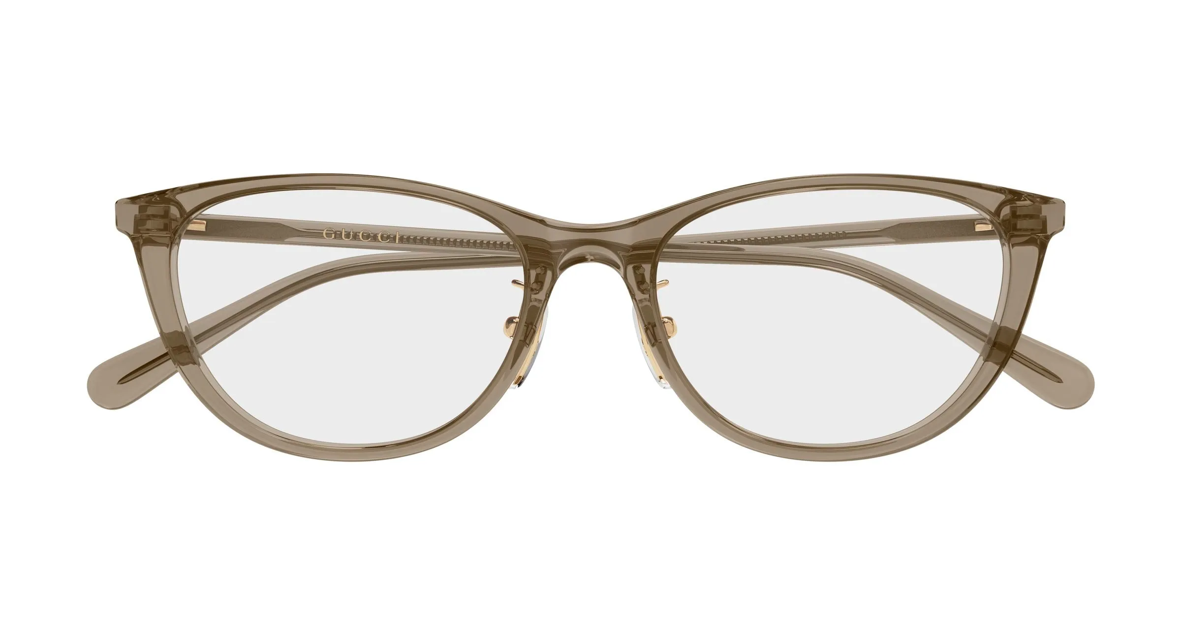 Gucci GG2261OJ 004 Montature da vista Acetato Marrone Trasparente Cat Eye - immagine 2