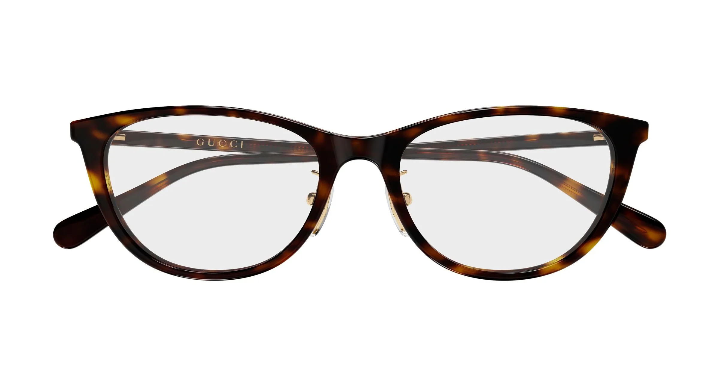 Gucci GG2261OJ 002 Montature da vista Acetato Havana Trasparente Cat Eye - immagine 2