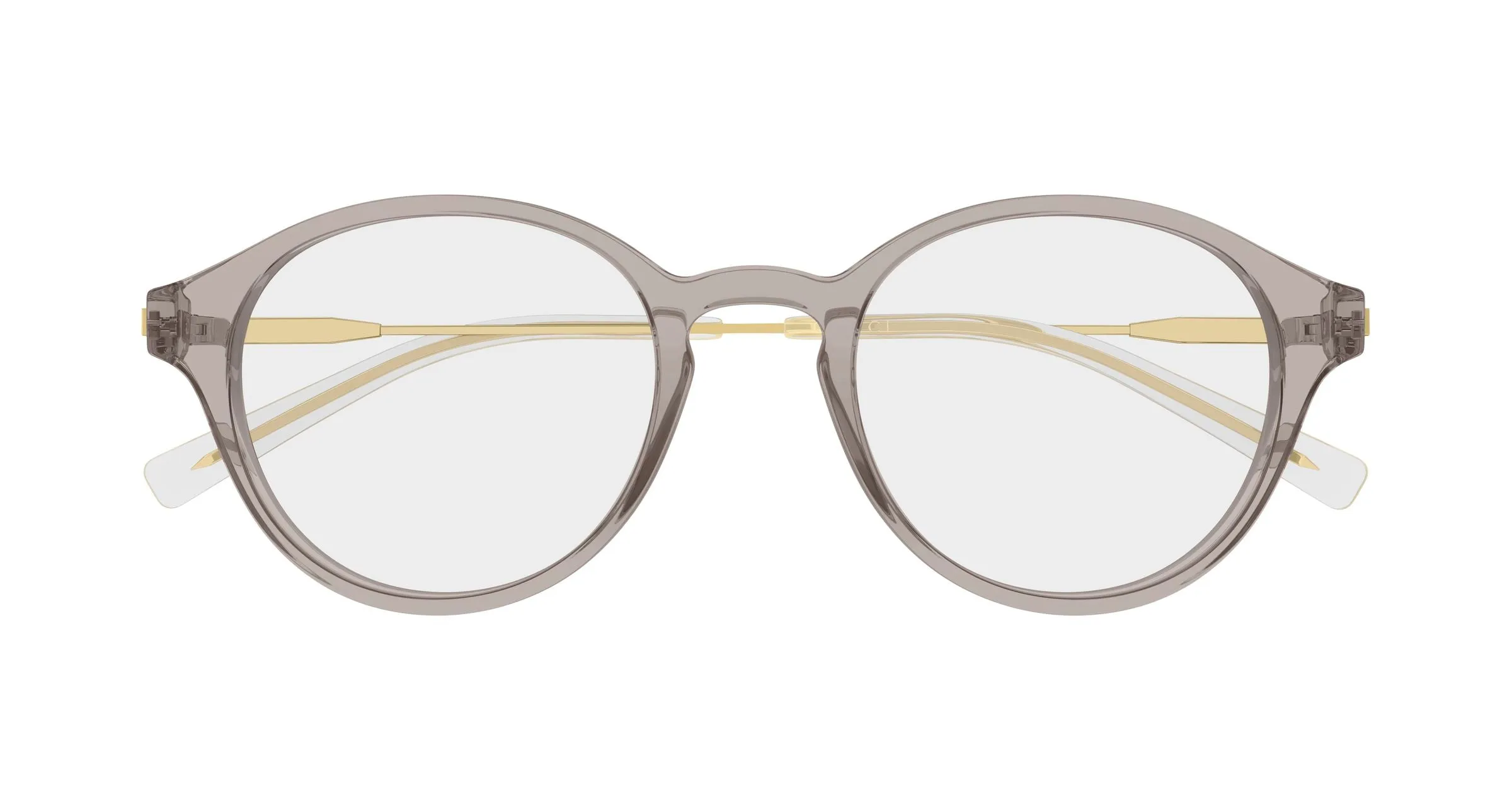 Gucci GG2253OK 003 Montature da vista Acetato Grigio Trasparente Rotonda - immagine 2